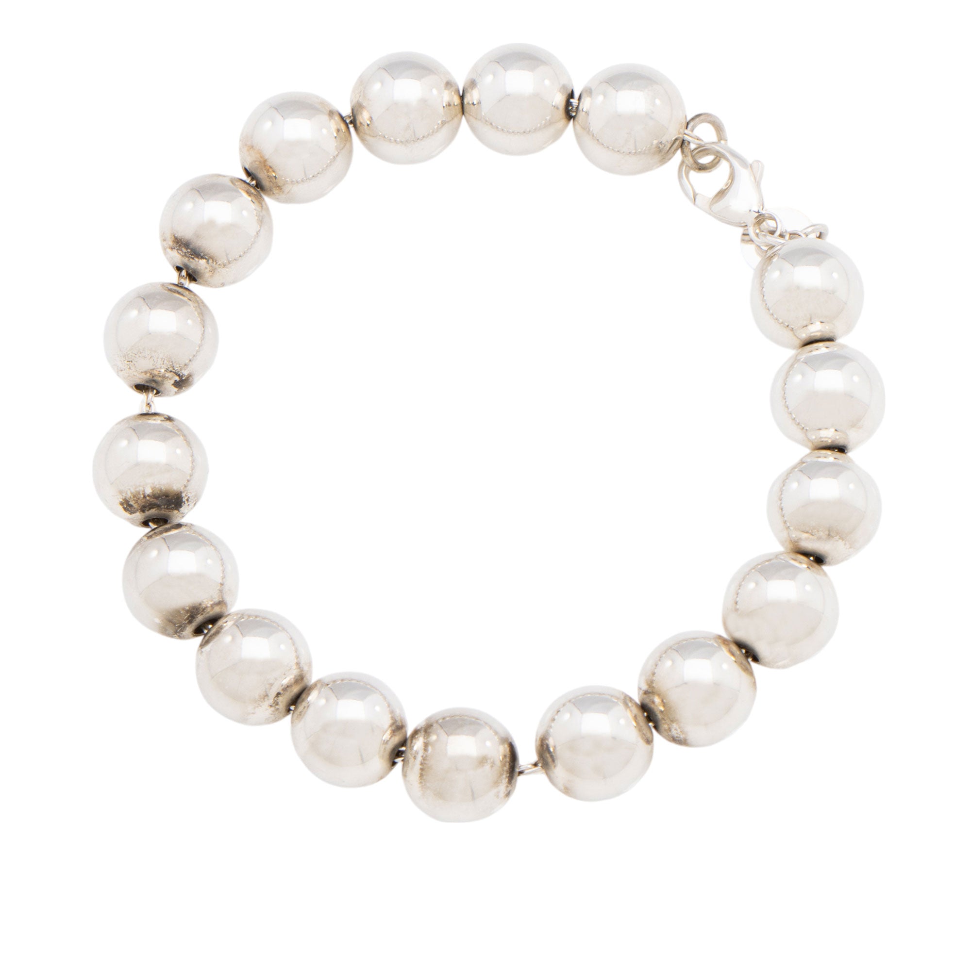 Tiffany & Co. Sterling Silver HardWear Ball 10mm Medium Bracelet (SHF-wFnRCe)