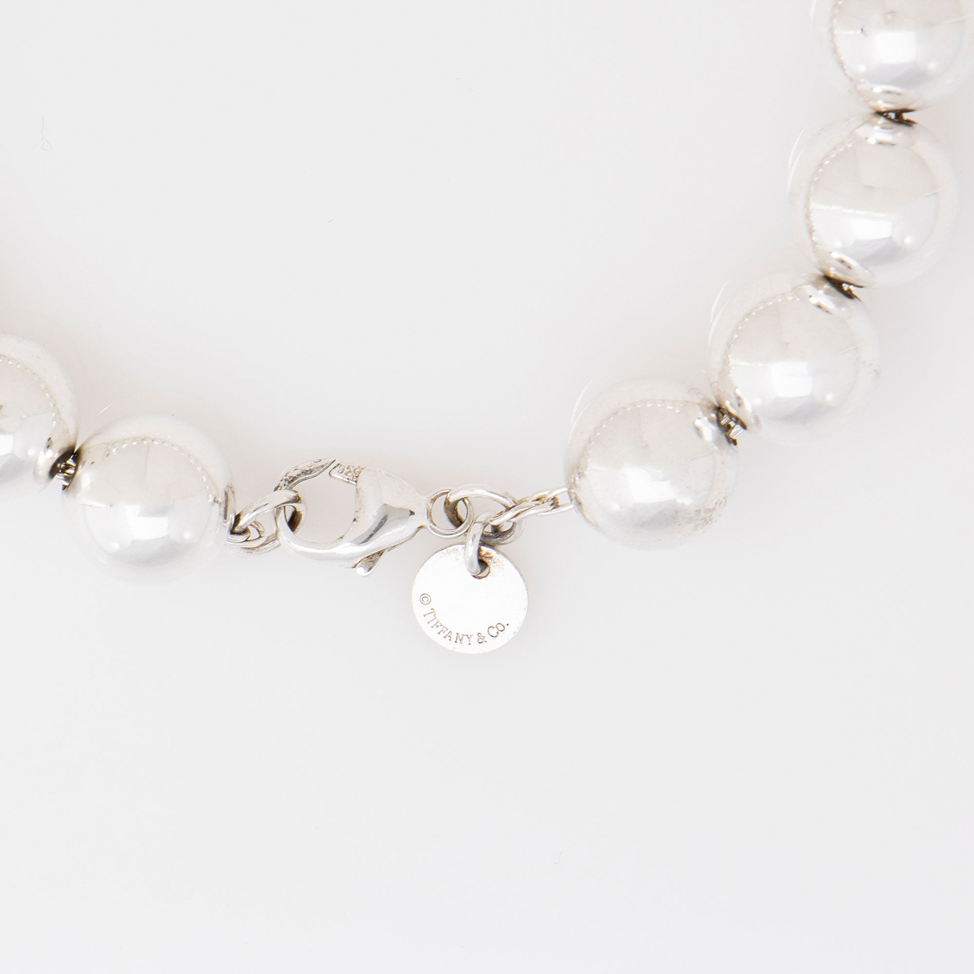 Tiffany & Co. Sterling Silver HardWear Ball 10mm Medium Bracelet
