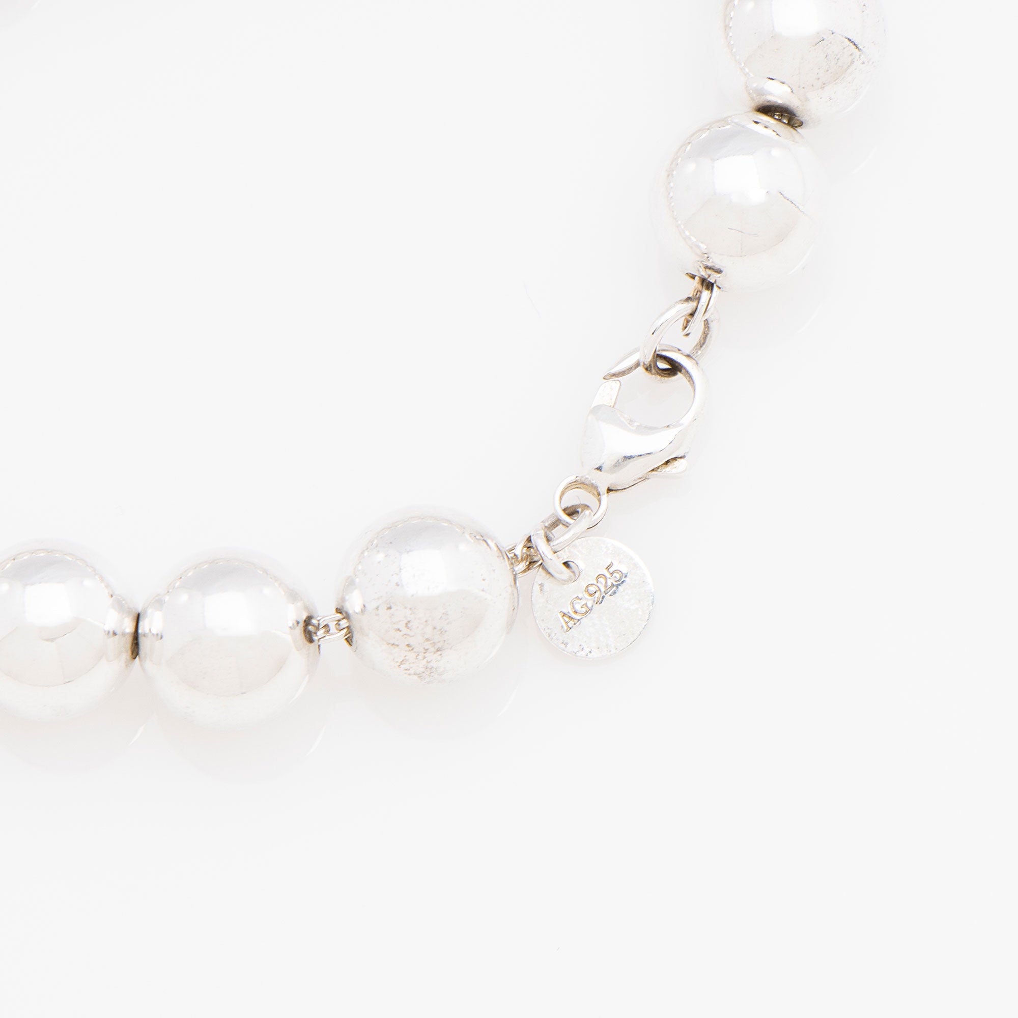Tiffany & Co. Sterling Silver HardWear Ball 10mm Medium Bracelet