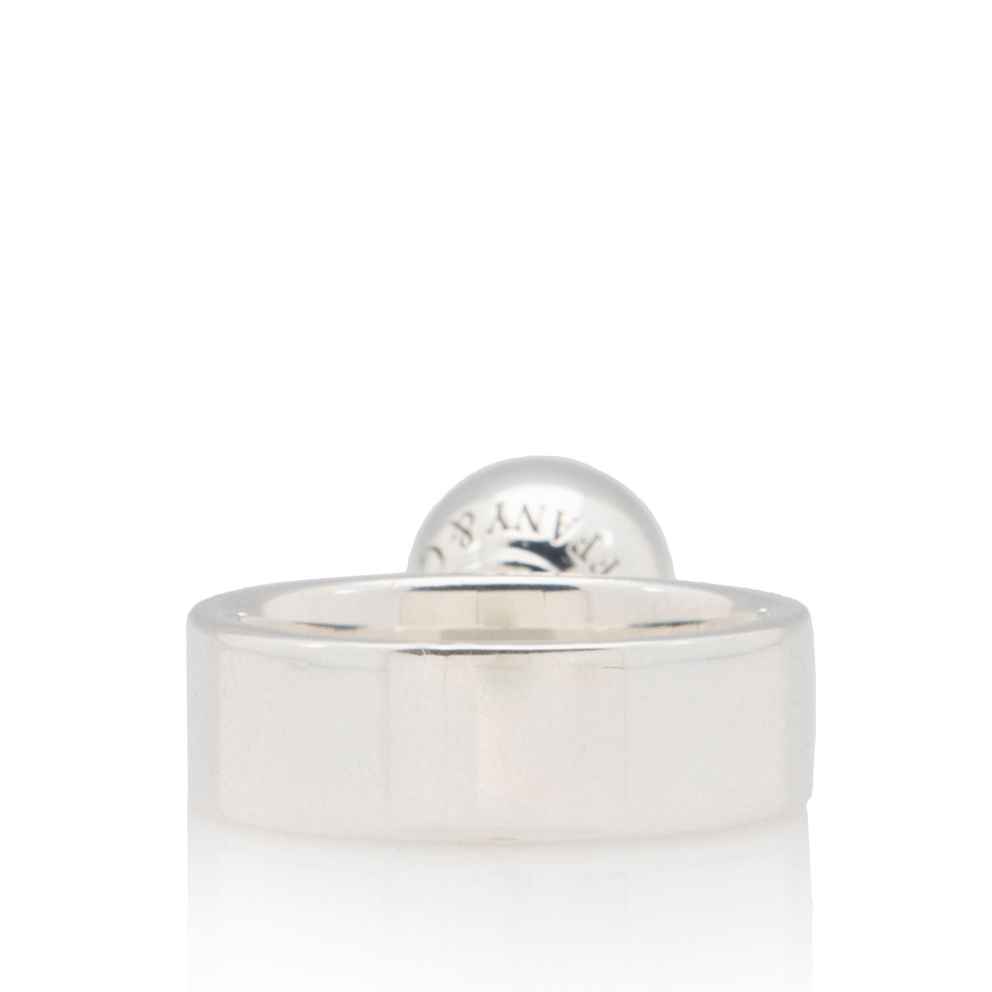 Tiffany & Co. Sterling Silver HardWear Dangle Ball Ring - Size 7 (SHF-YaQW1k)