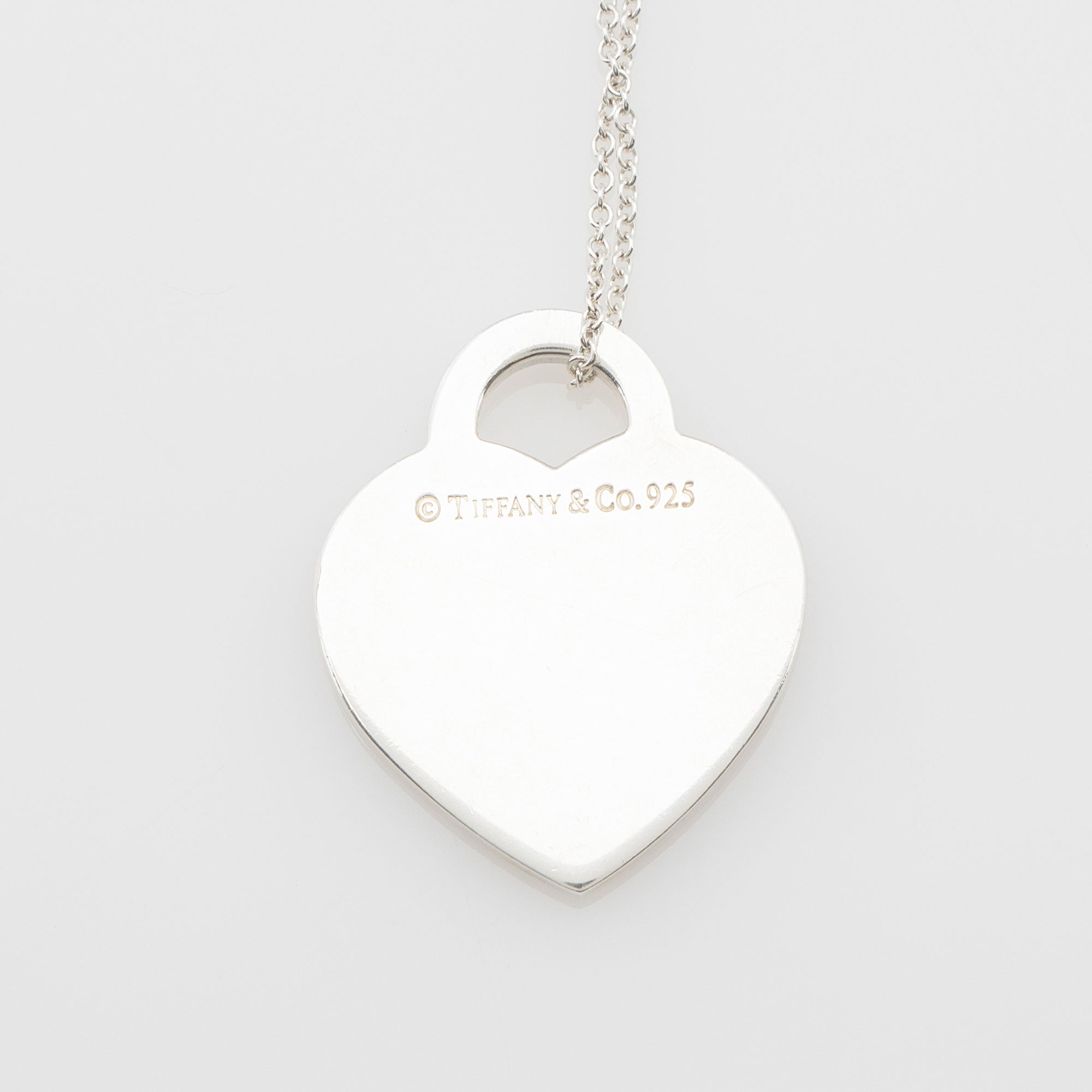 Tiffany & Co. Sterling Silver Heart I Love You Necklace (SHF-MoLFJH)