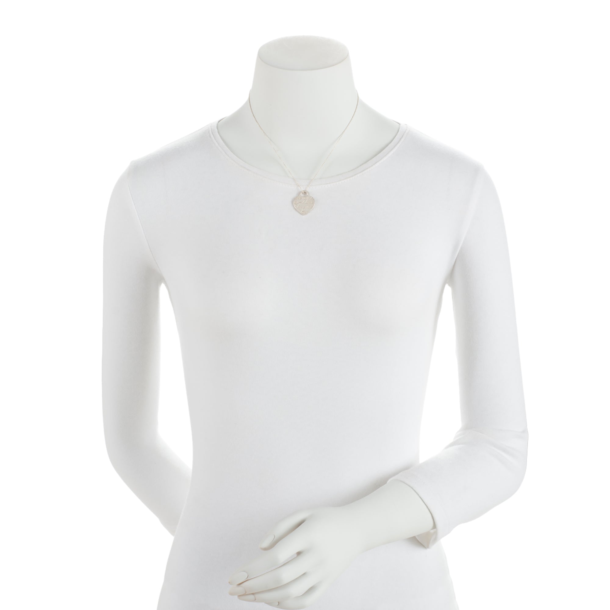 Tiffany & Co. Sterling Silver Heart I Love You Necklace (SHF-MoLFJH)