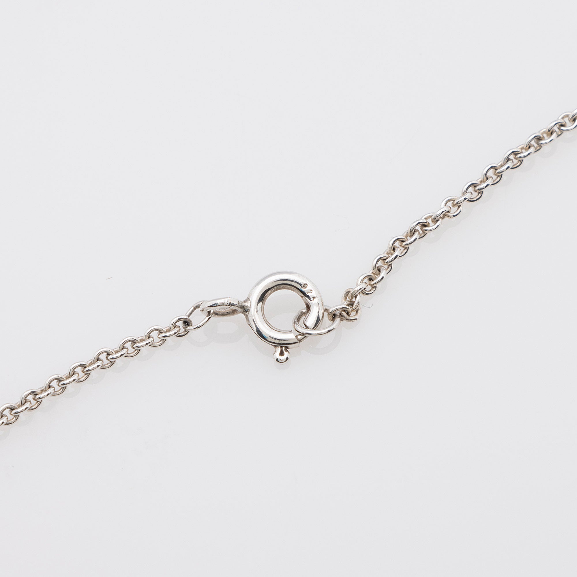 Tiffany & Co. Sterling Silver Heart Link Lariat Necklace (SHF-293A8t)