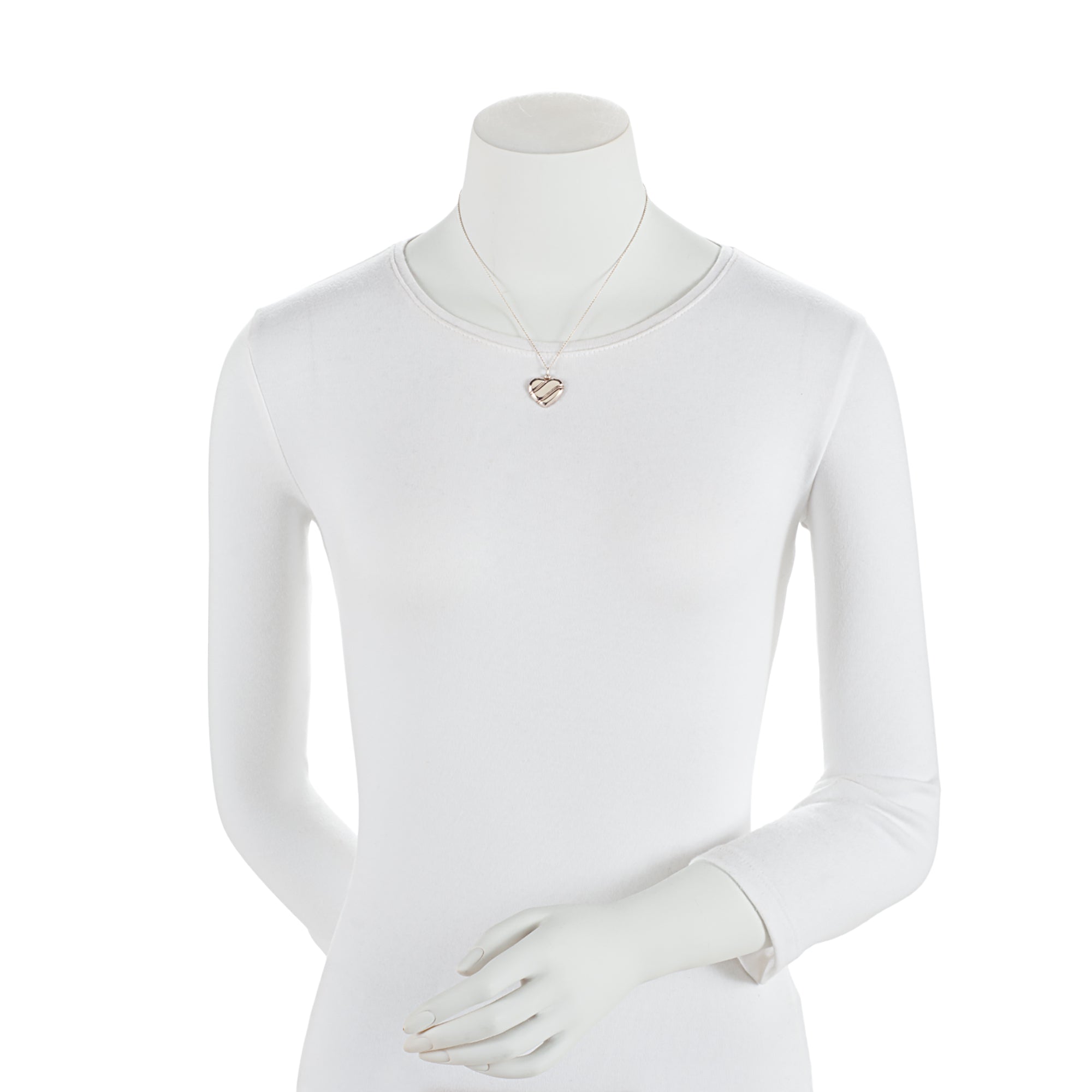 Tiffany & Co. Sterling Silver Heart Necklace (SHF-7k19pk)