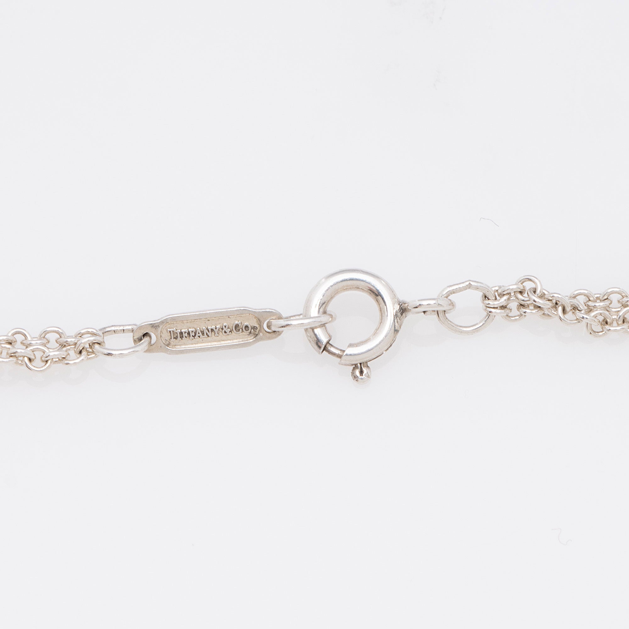 Tiffany & Co. Sterling Silver Infinity Double Chain Necklace