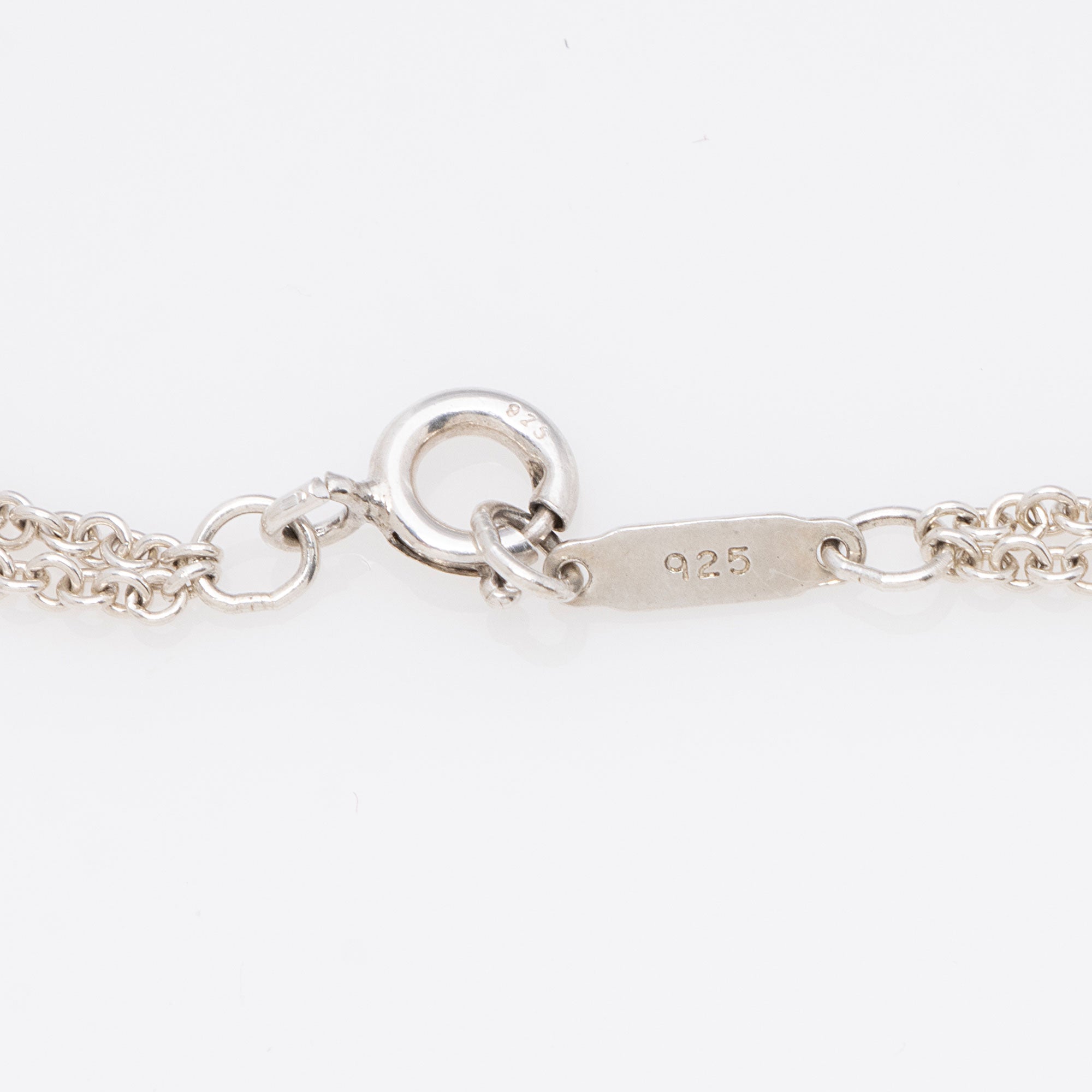 Tiffany & Co. Sterling Silver Infinity Double Chain Necklace