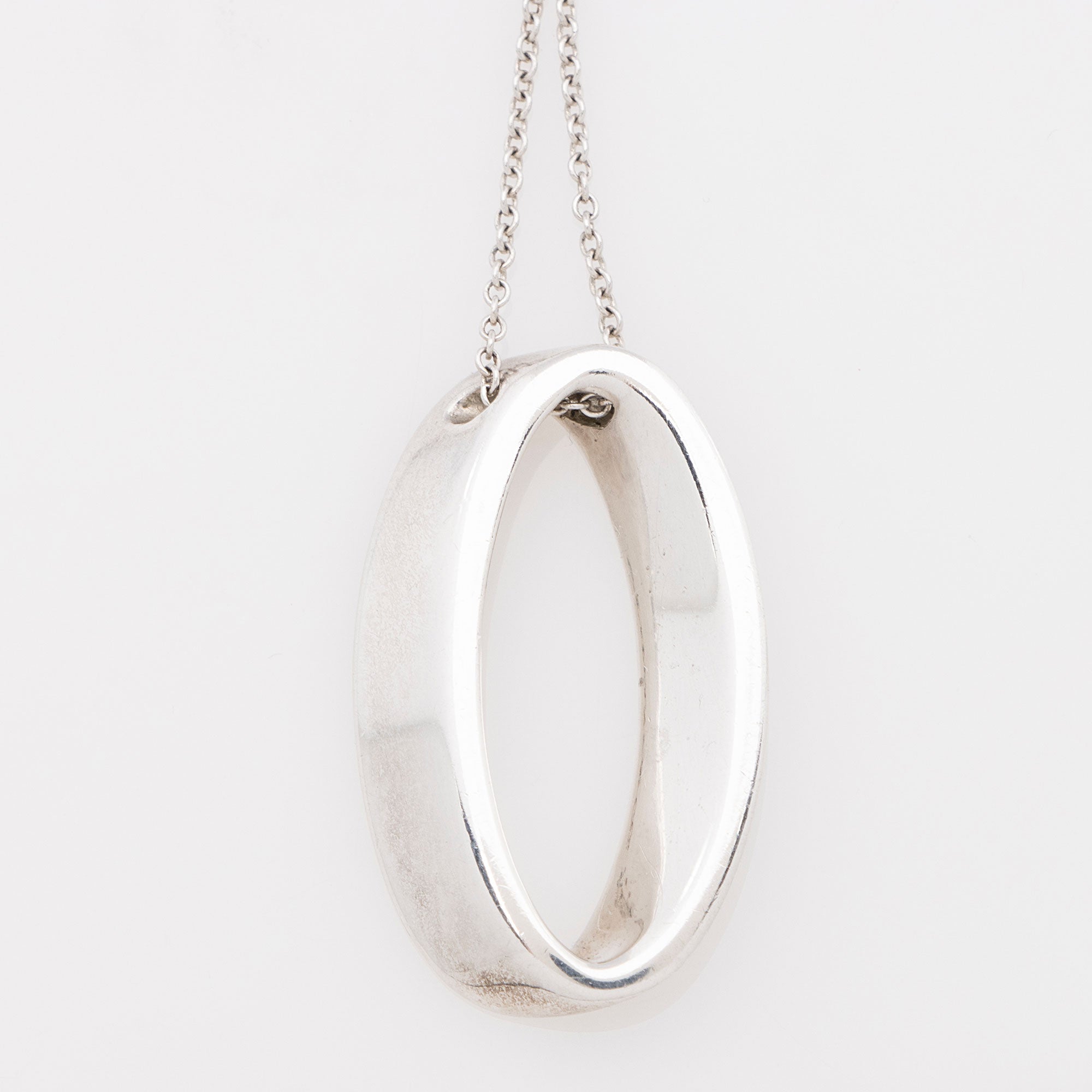 Tiffany & Co. Sterling Silver Oval Necklace
