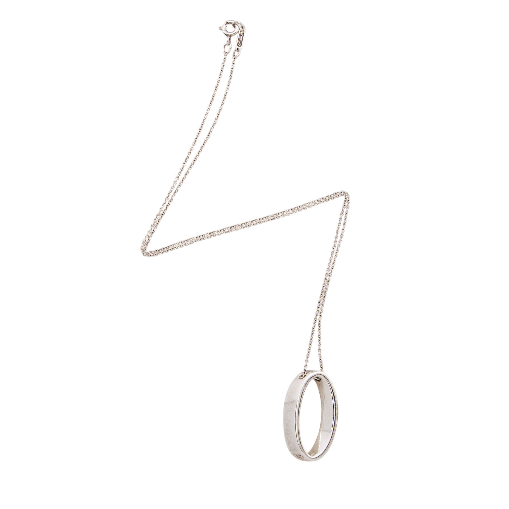 Tiffany & Co. Sterling Silver Oval Necklace