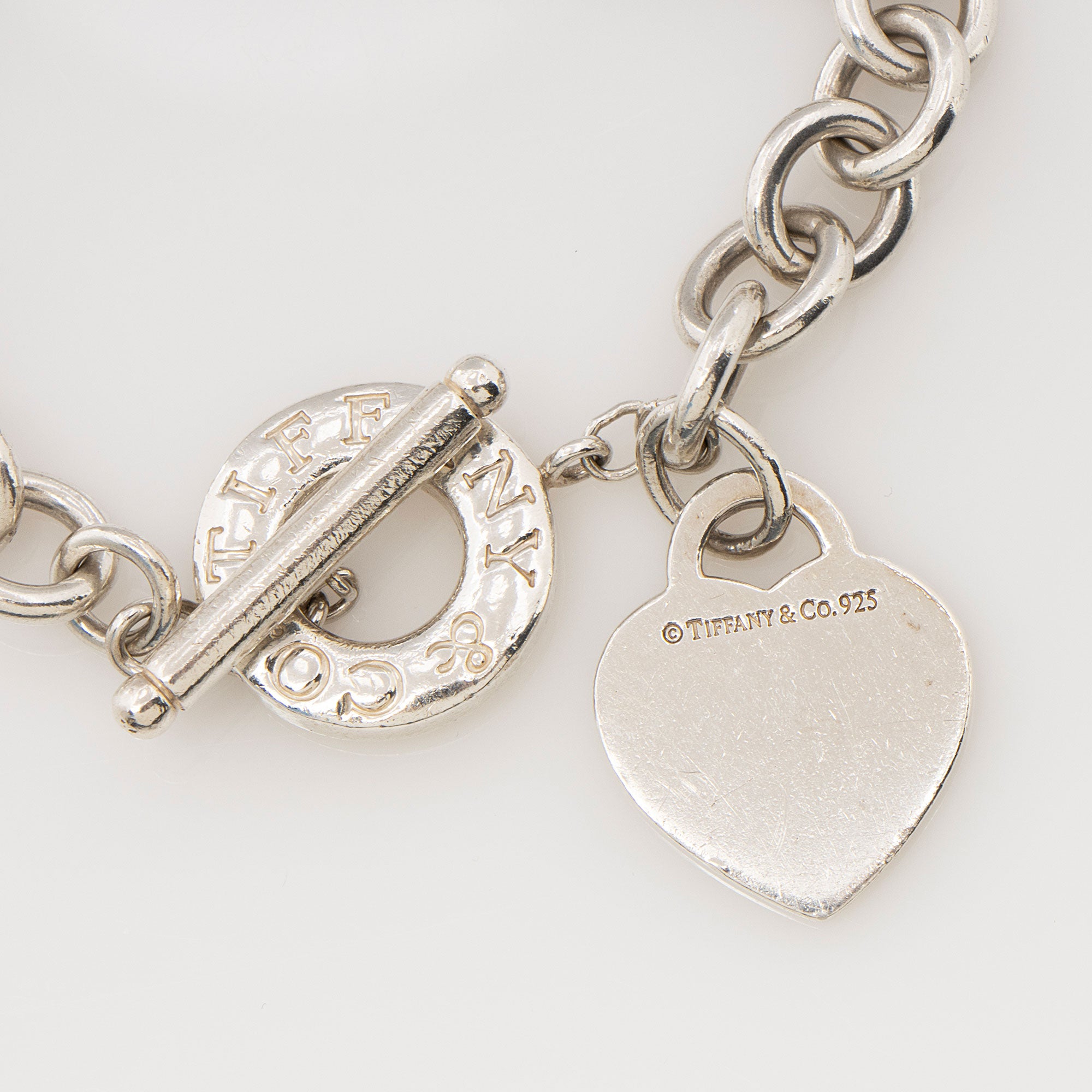 Tiffany & Co. Sterling Silver Return to Tiffany Heart Tag Toggle Bracelet