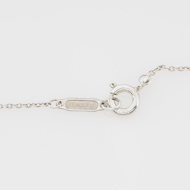 Tiffany & Co. Sterling Silver Return to Tiffany Mini Heart Lock Pendant Necklace (SHF-Db3M2I)
