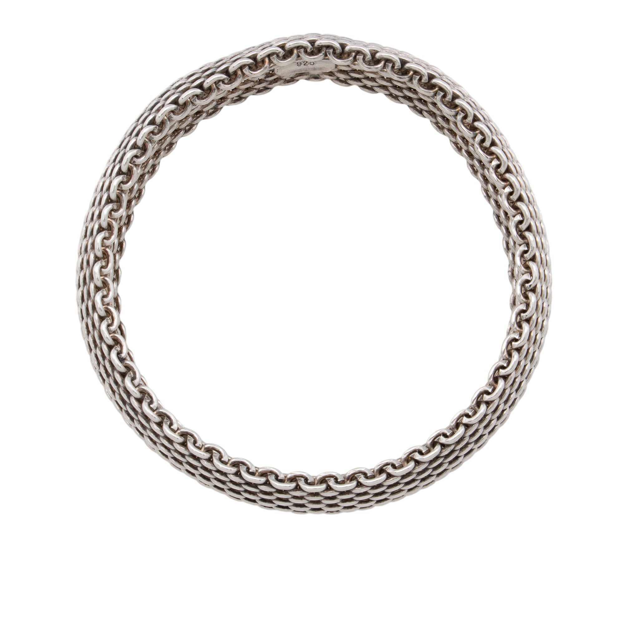 Tiffany & Co. Sterling Silver Somerset Mesh Bracelet