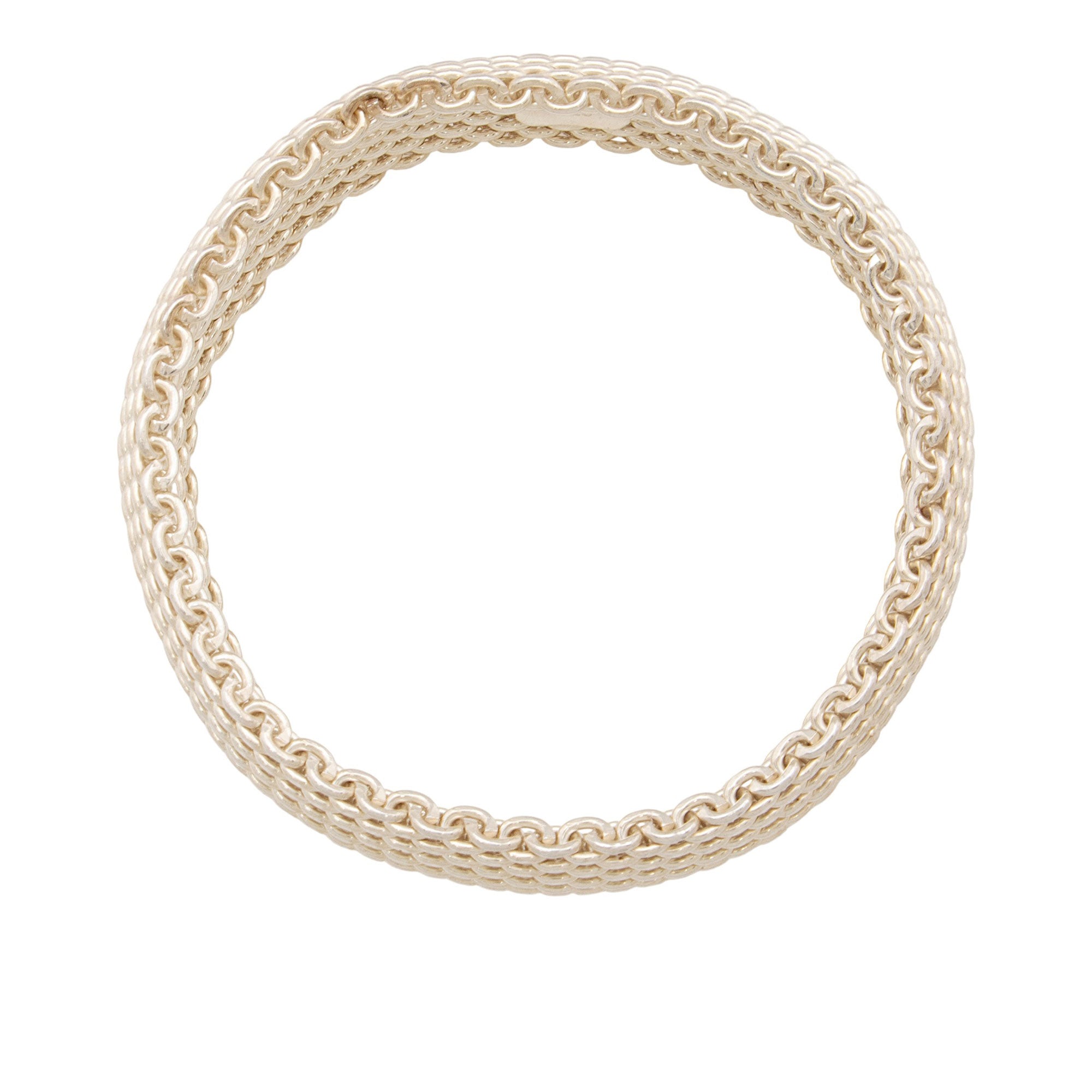 Tiffany & Co. Sterling Silver Somerset Mesh Bracelet