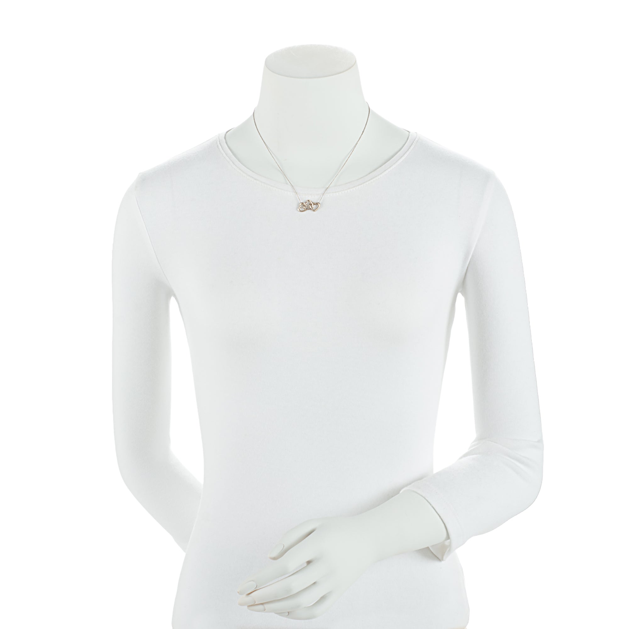 Tiffany & Co. Sterling Silver Triple Open Heart Necklace (SHF-SpWy93)