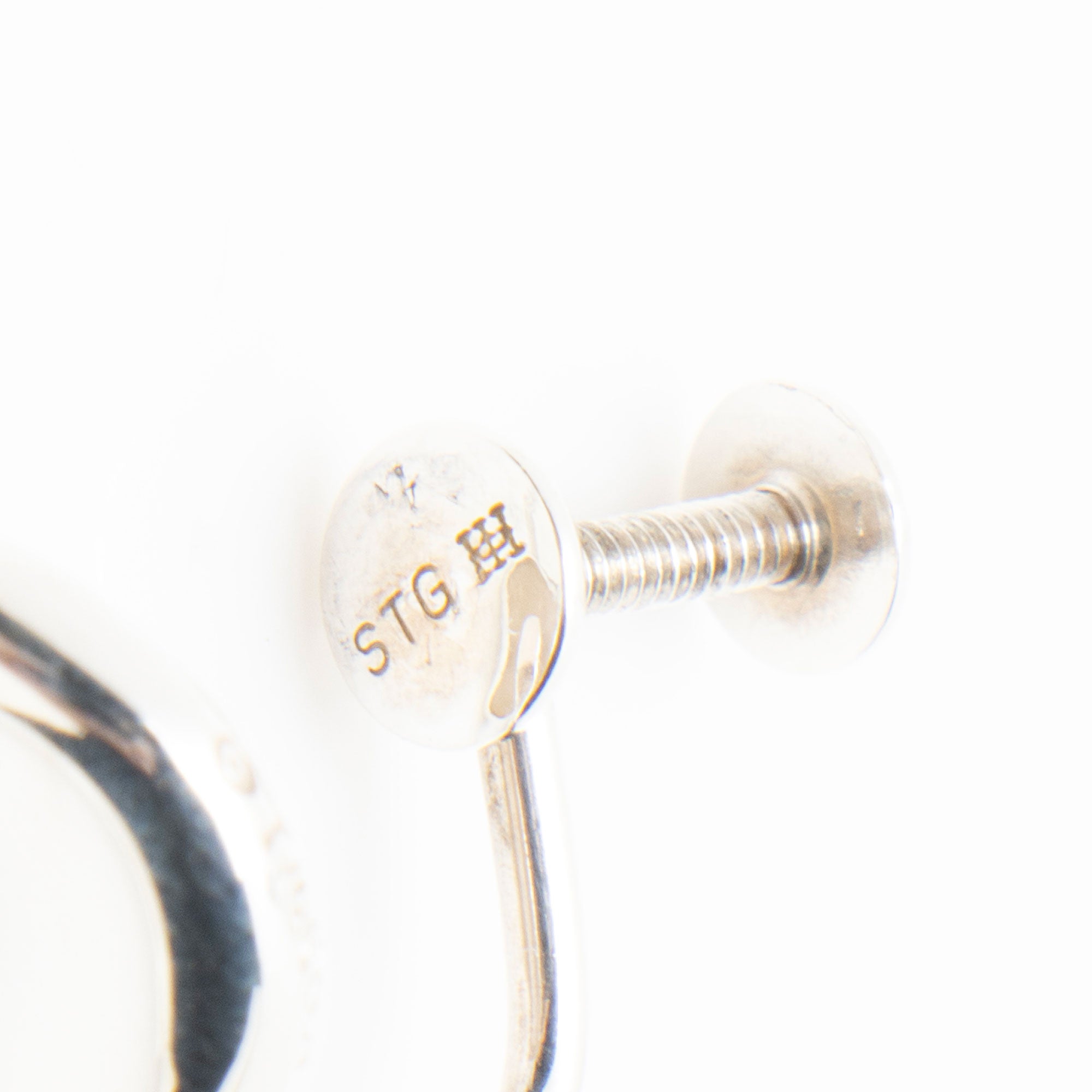 Tiffany & Co. Elsa Peretti Vintage Sterling Silver Bean Clip On Earrings