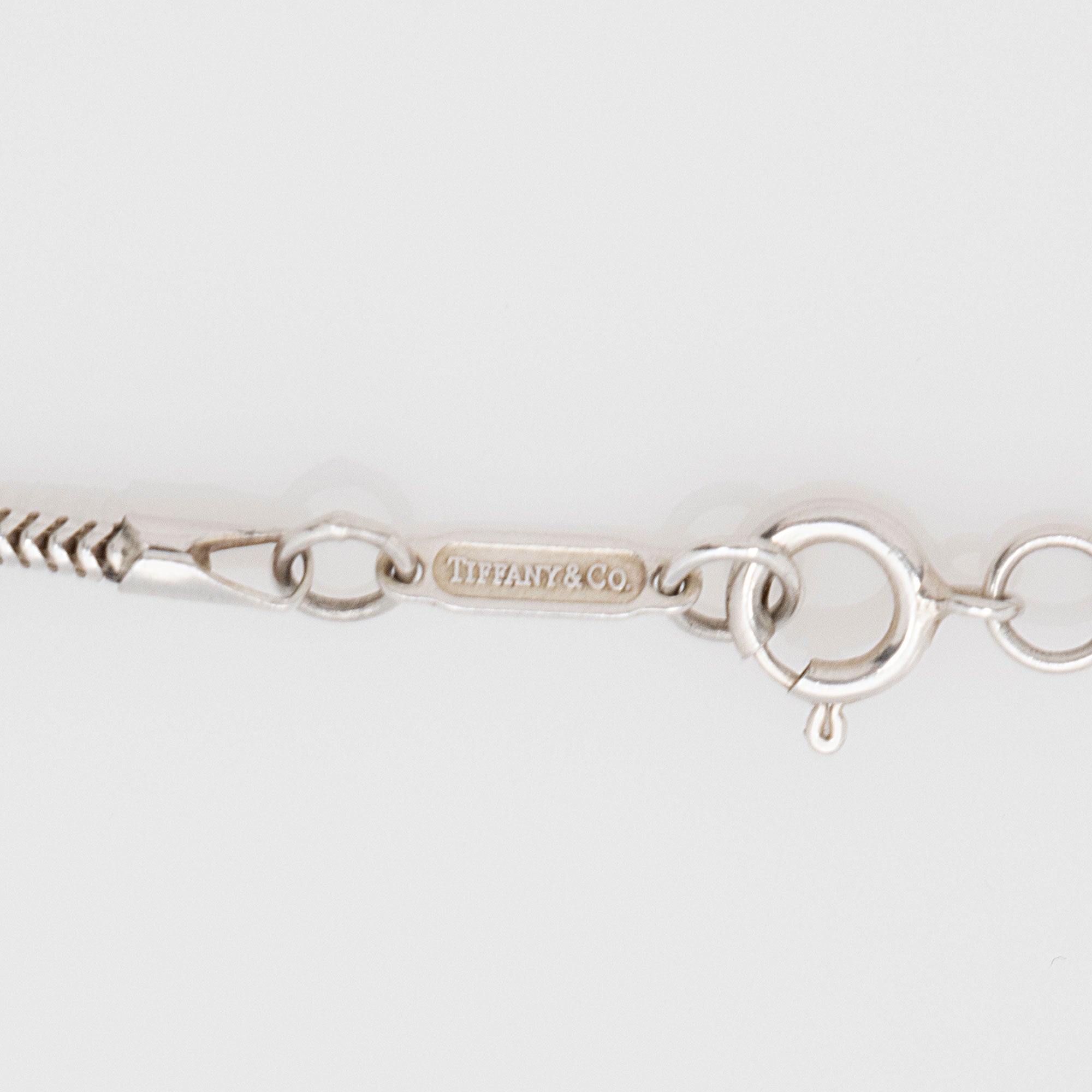 Tiffany & Co. Vintage Sterling Silver 1837 Bar Necklace (SHF-mWOUmI)