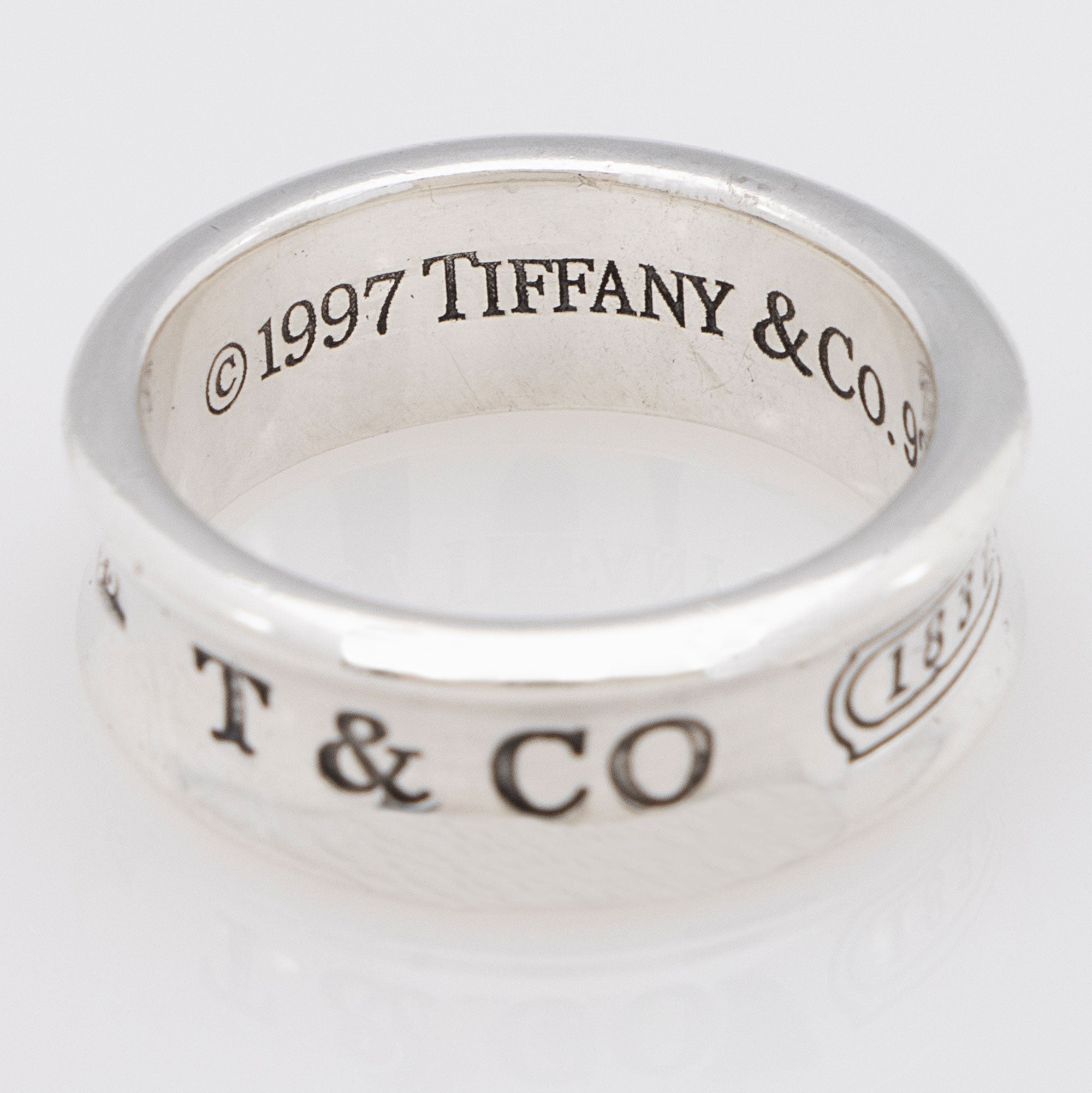 Tiffany & Co. Vintage Sterling Silver 1837 Ring - Size 5 1/2