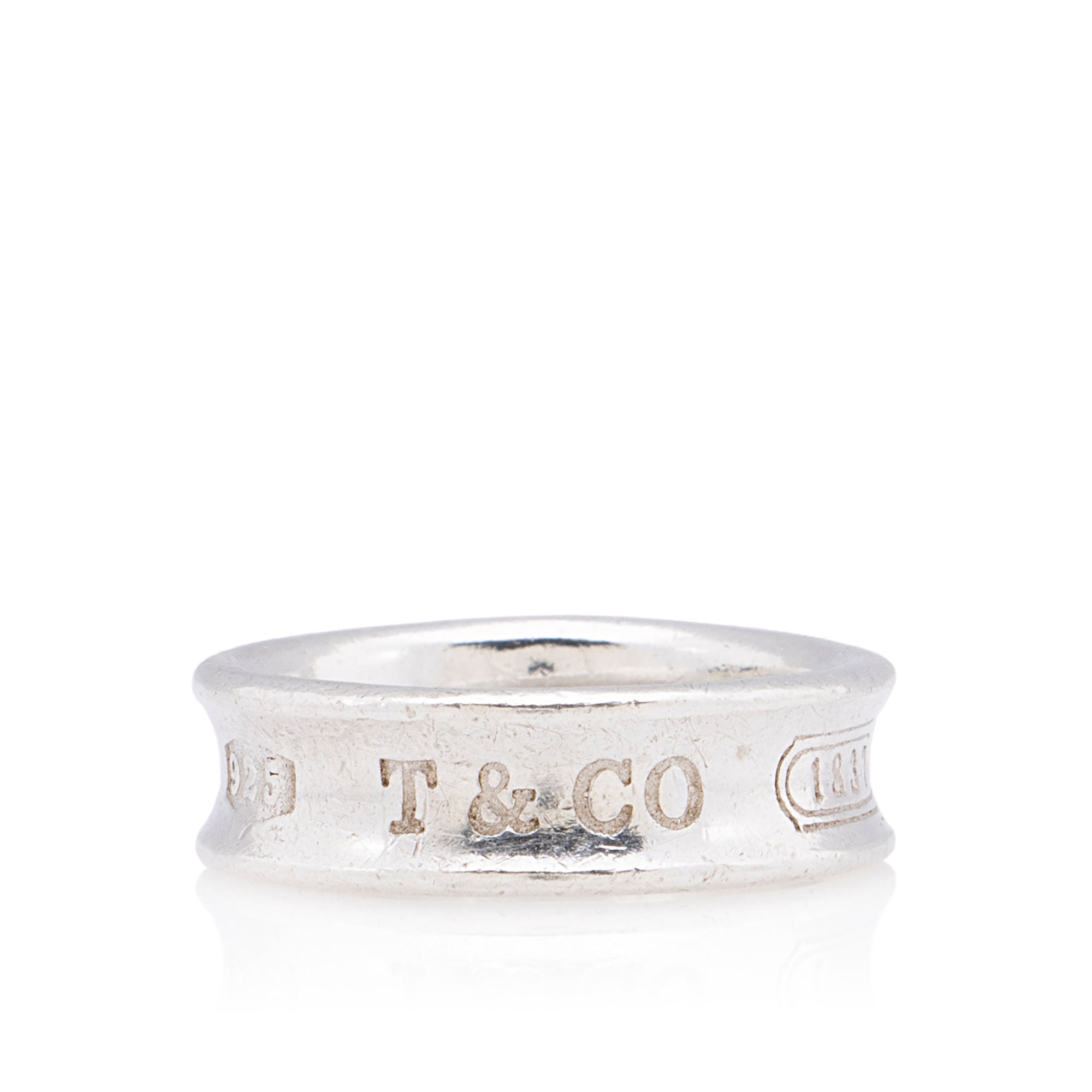 Tiffany & Co. Vintage Sterling Silver 1837 Ring - Size 8 1/2