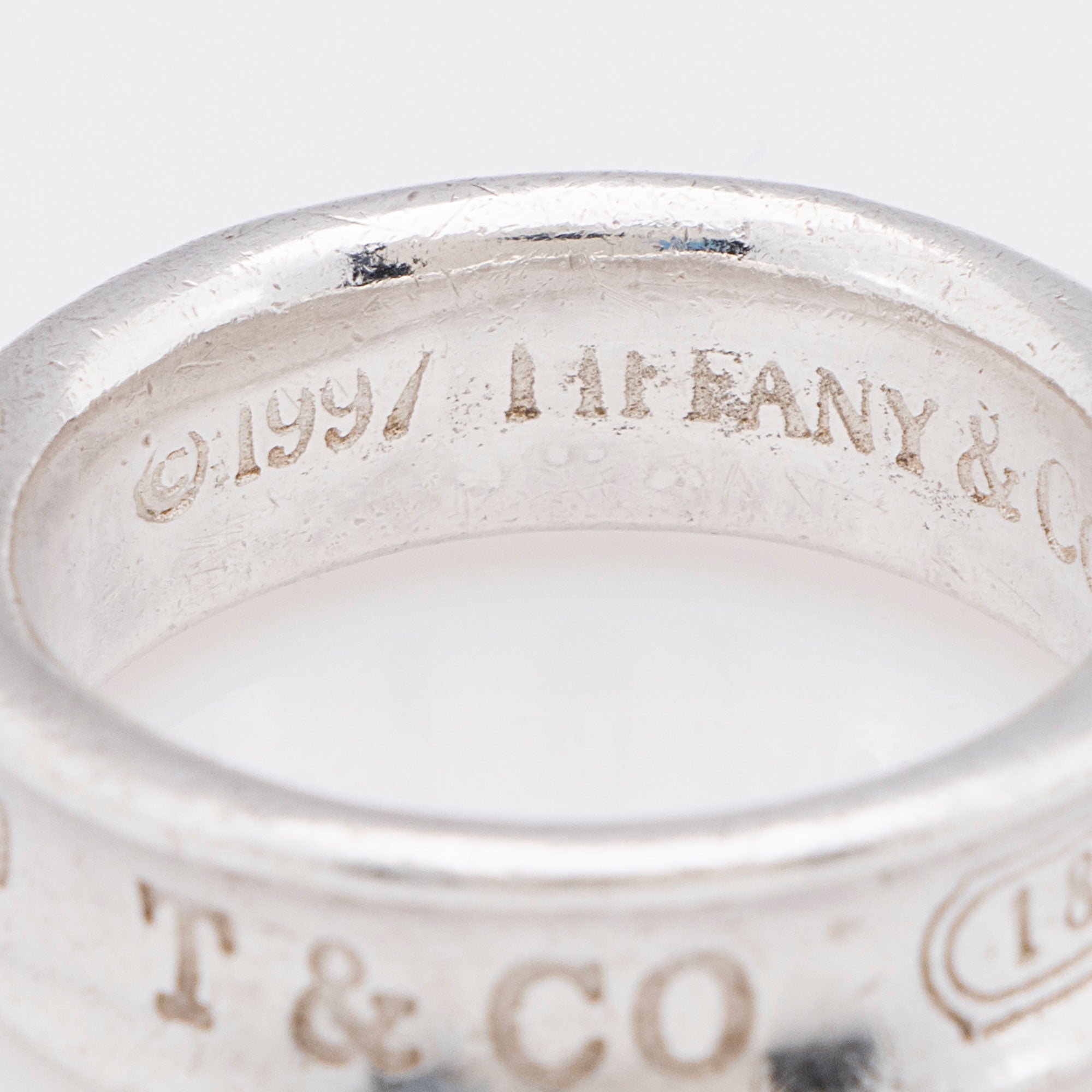 Tiffany & Co. Vintage Sterling Silver 1837 Ring - Size 8 1/2
