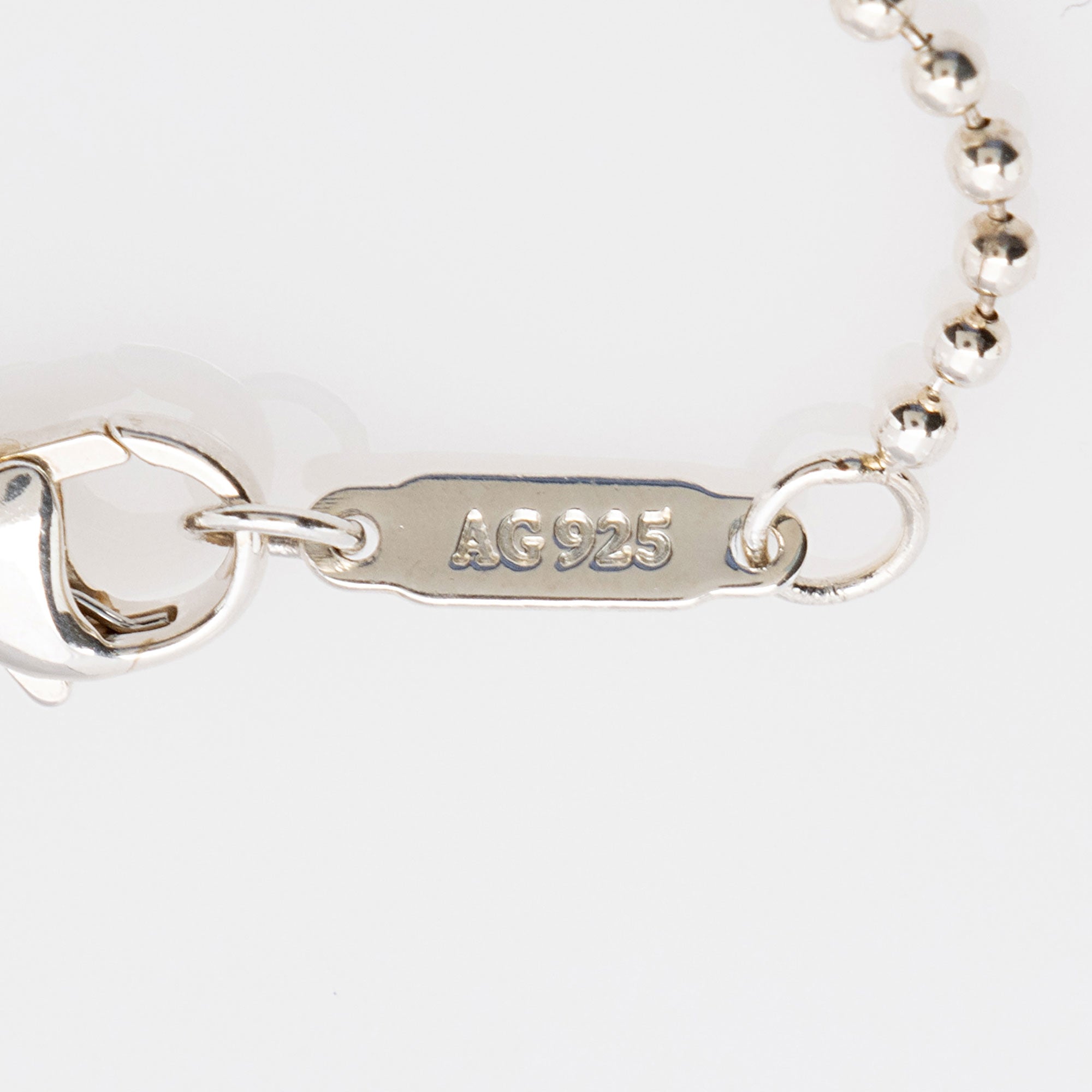 Tiffany & Co. Ziegfeld Sterling Silver Crystal Oval Necklace (SHF-buHbQt)