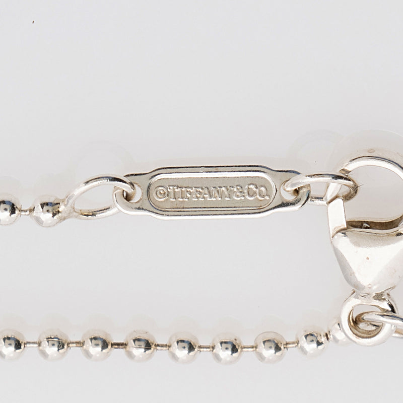 Tiffany & Co. Ziegfeld Sterling Silver Onyx Oval Pendant Necklace (SHF-pLRCdv)