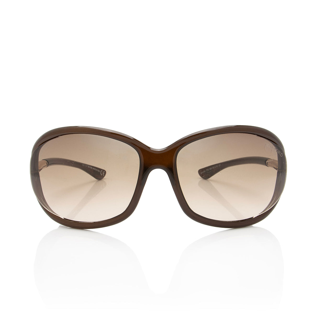 Tom Ford Jeniffer TF8 61-16 120 TOM FORD JENNIFER TF08 Sunglasses BROWN GRADIENT/TRANSPARENT  main image 3