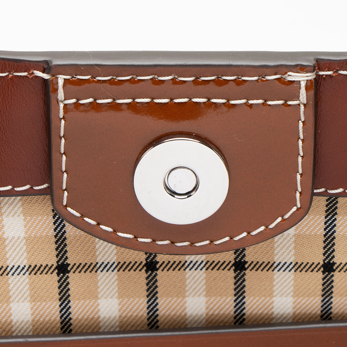 Tory Burch Canvas Leather McGraw Bucket Bag