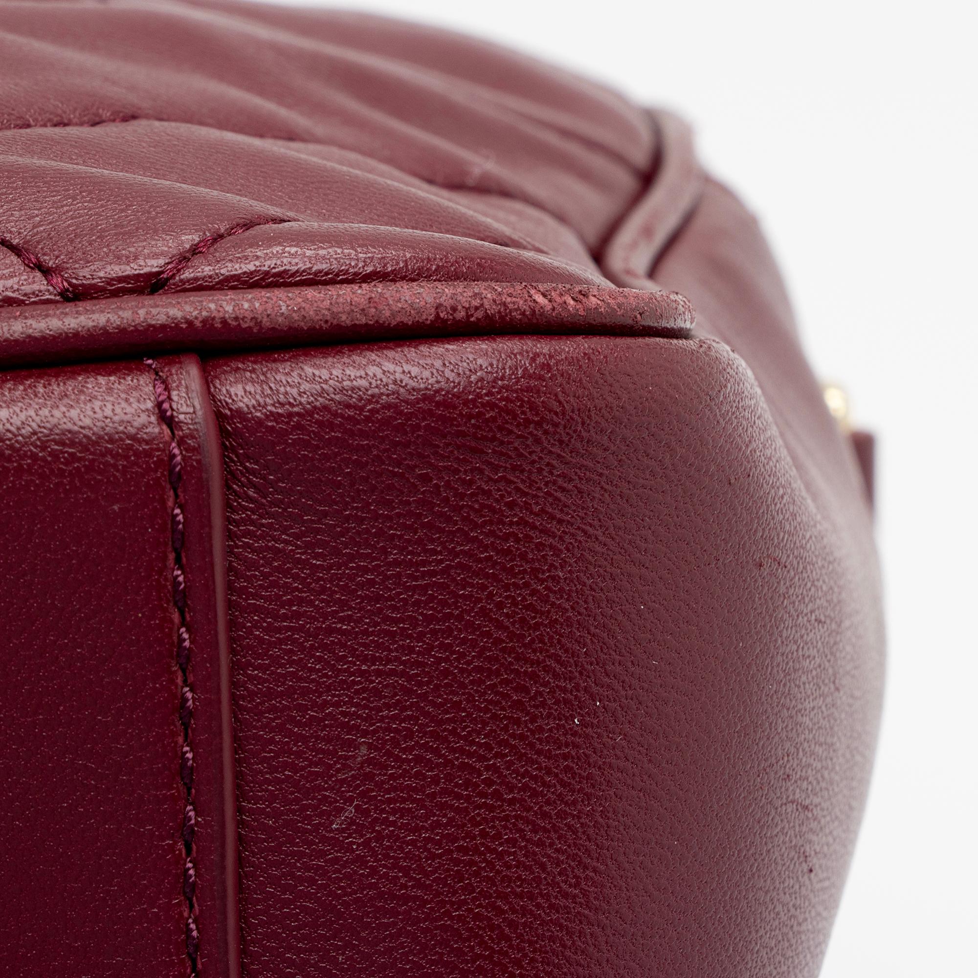 Tory Burch Chevron Leather Alexa Stitch Camera Bag (SHF-CrCykl)