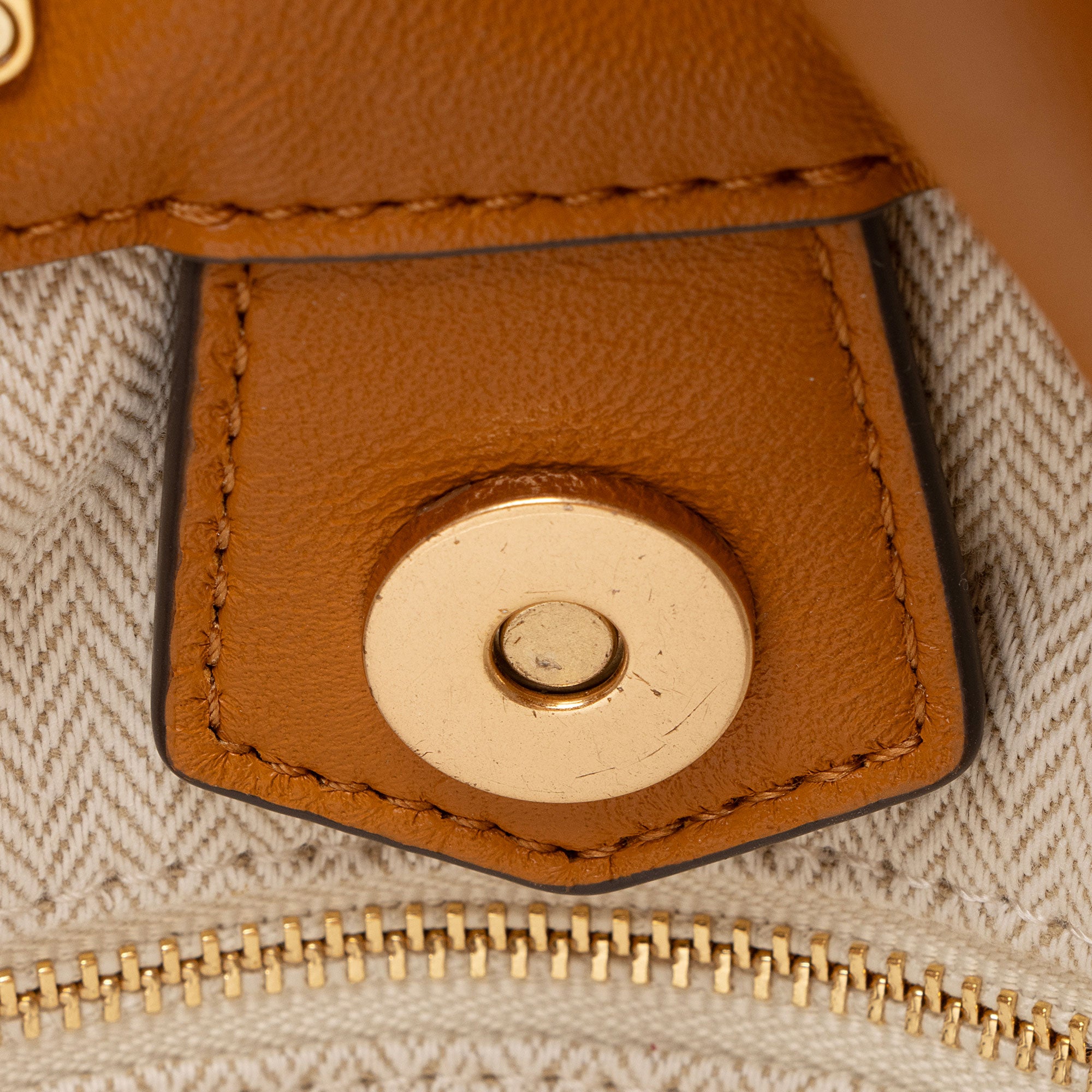 Tory Burch Chevron Leather Kira Mini Bucket Bag