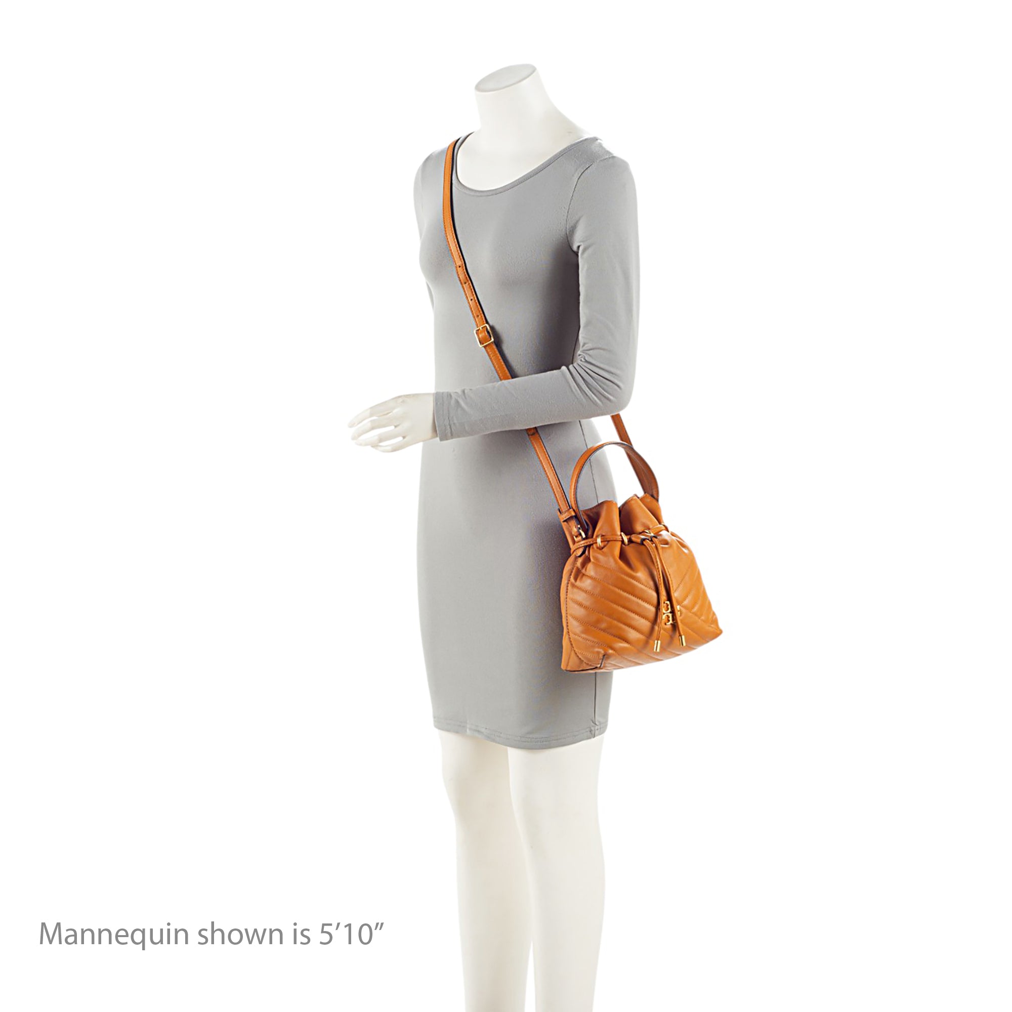 Tory Burch Chevron Leather Kira Mini Bucket Bag