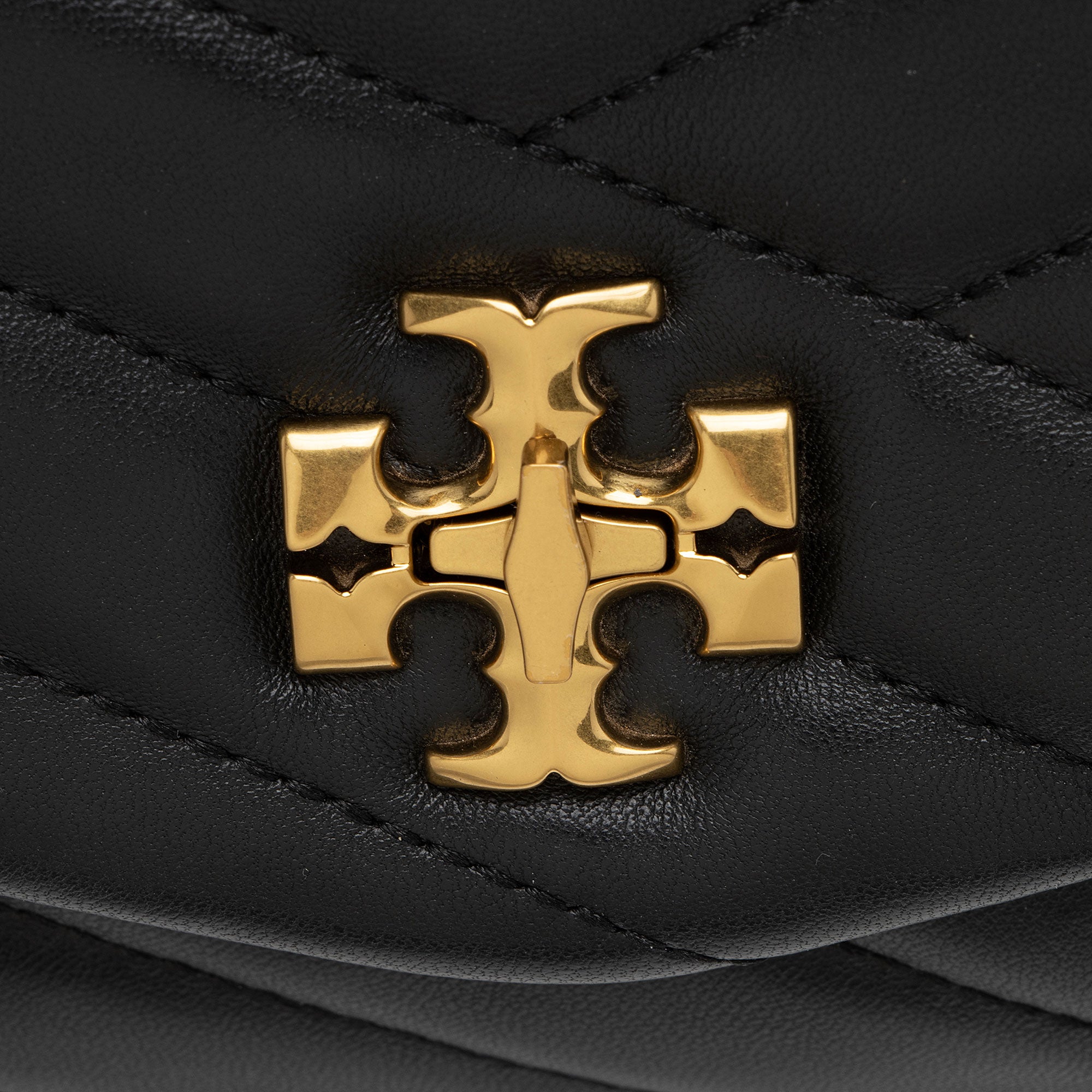 Tory Burch Chevron Leather Kira Wallet on Chain