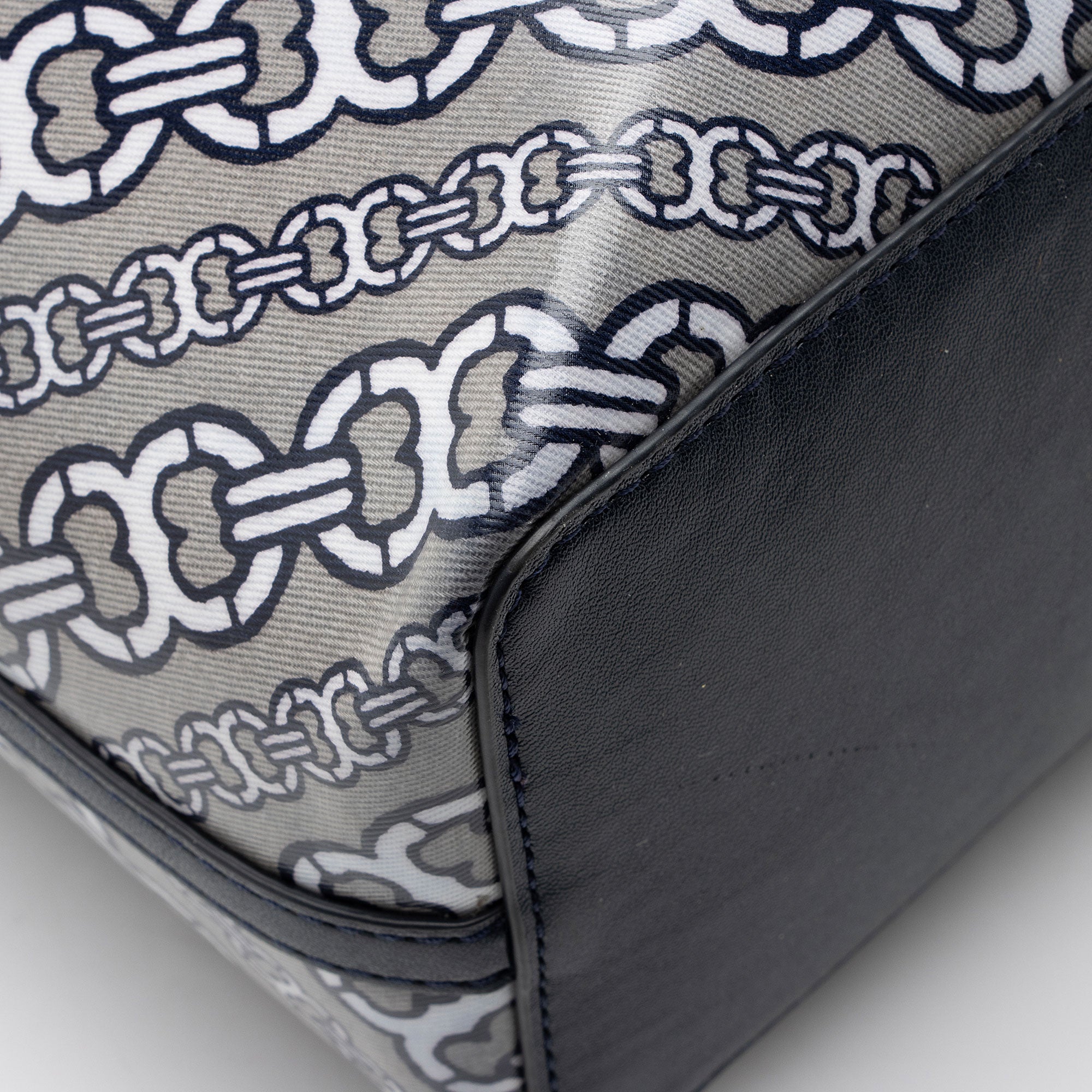 Tory Burch Coated Canvas Gemini Link Small Tote