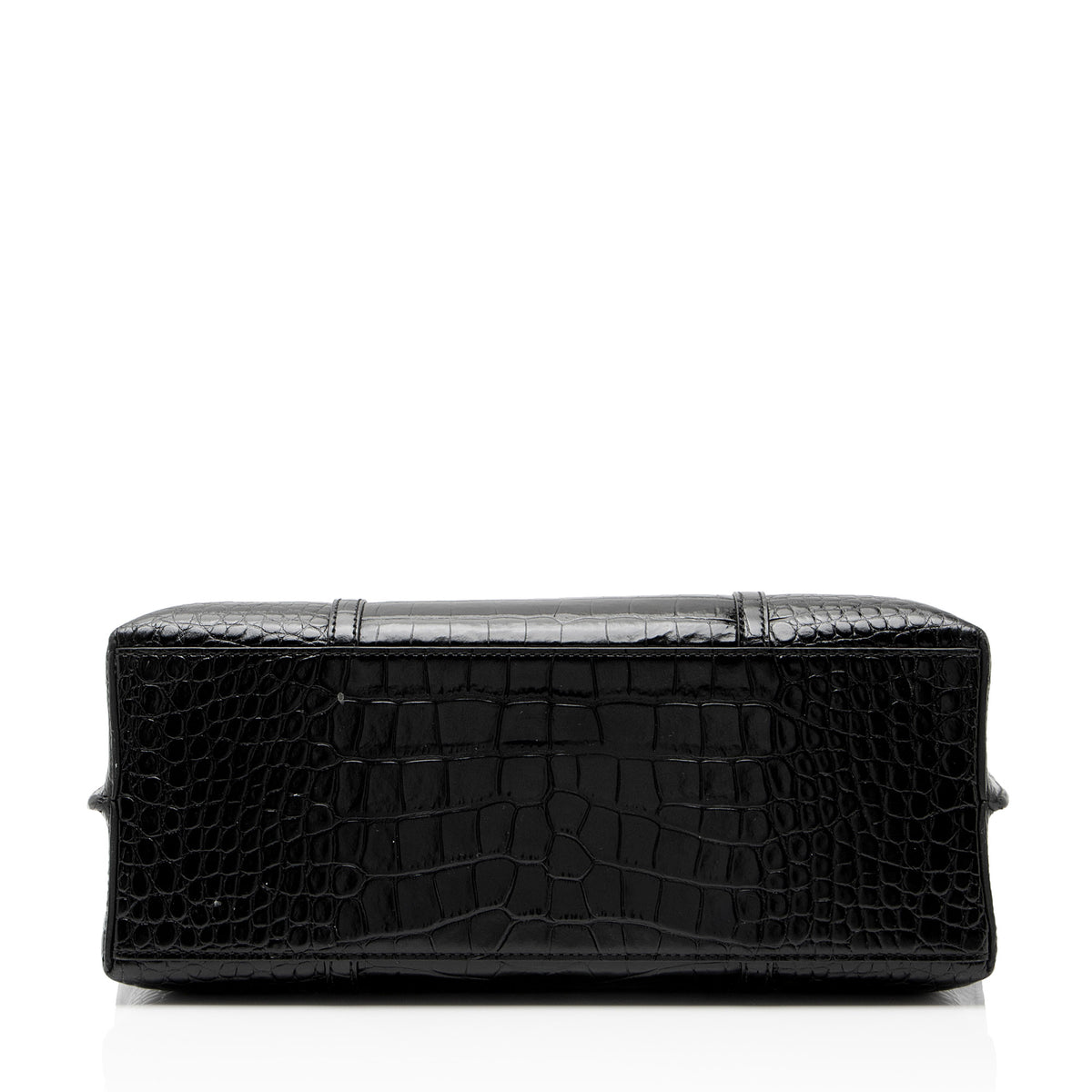 Tory Burch Croc Embossed Leather Perry Triple Compartment Tote