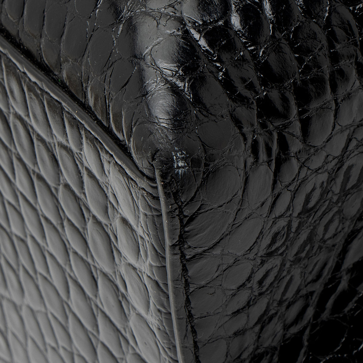 Tory Burch Croc Embossed Leather Perry Triple Compartment Tote