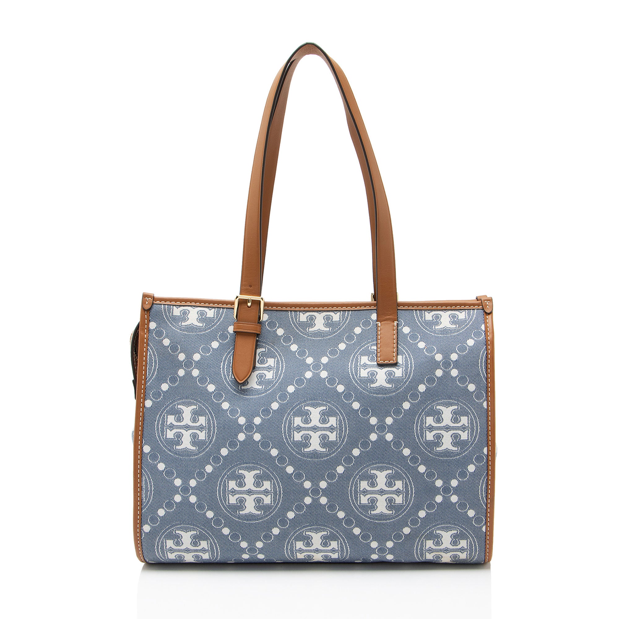 Tory Burch Denim T Monogram Small Tote