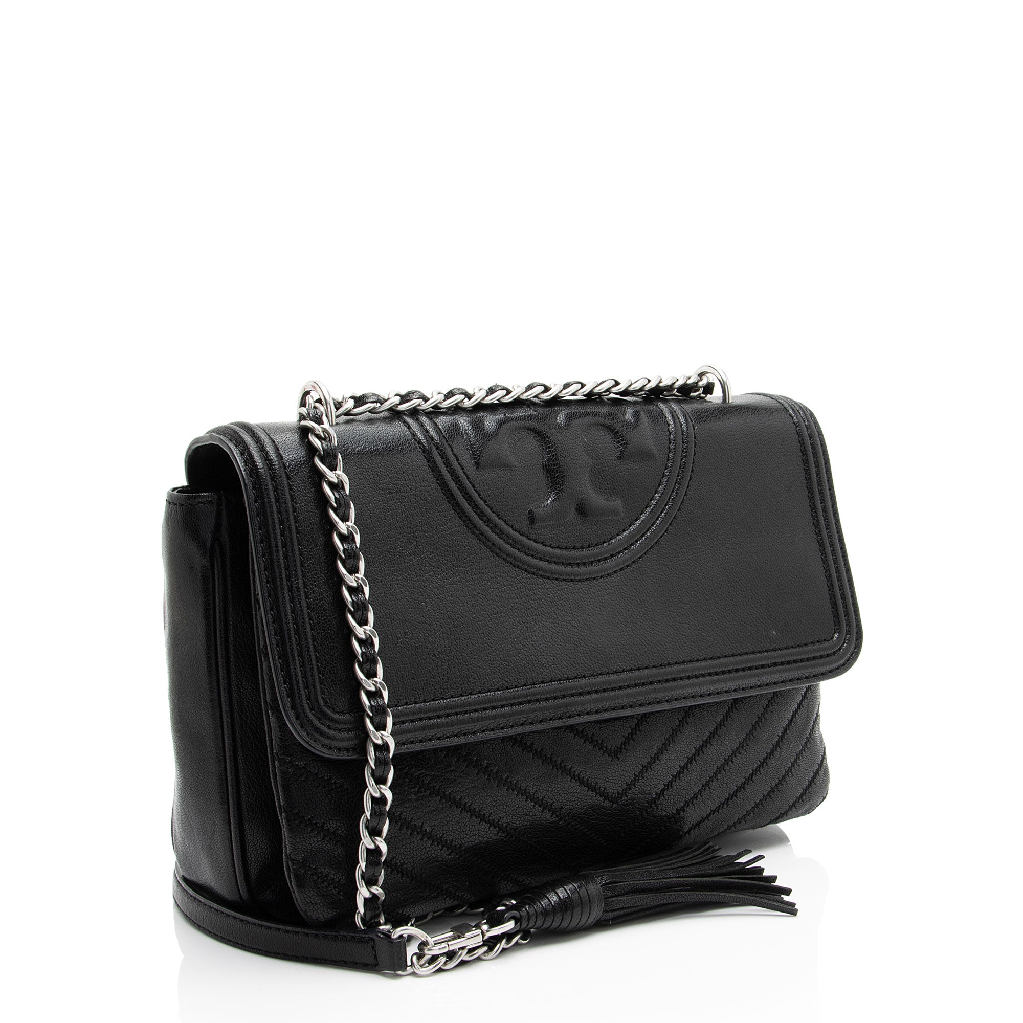 Tory Burch Leather Fleming Shoulder Bag