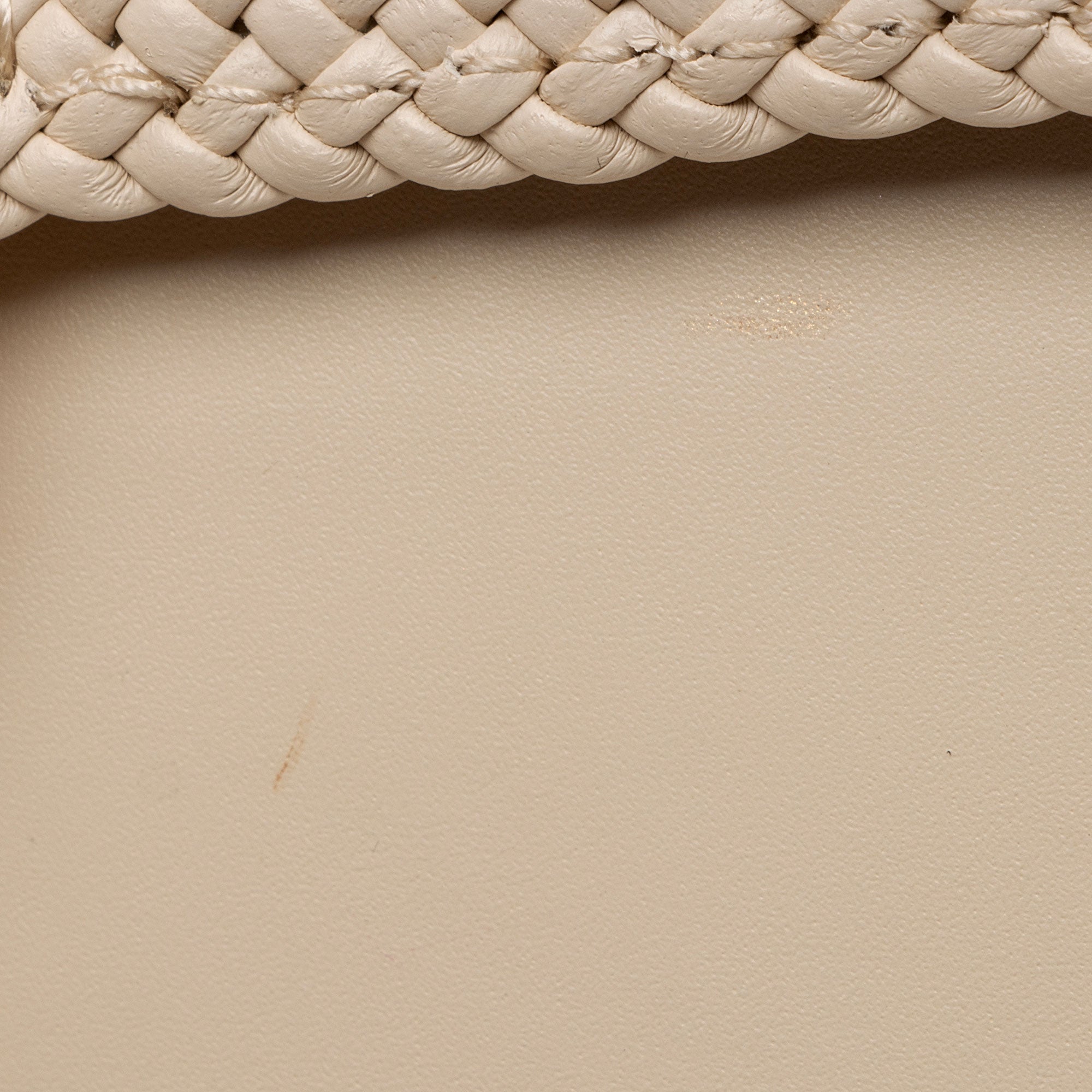 Tory Burch Leather Basket-Weave Small Flap Shoulder Bag (SHF-2WOJ4u)