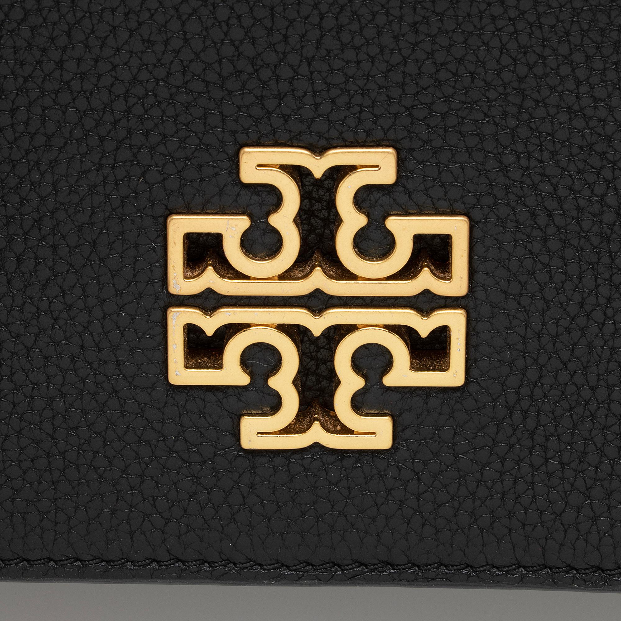 Tory Burch Leather Britten Combo Crossbody Bag (SHF-YwhgNv)
