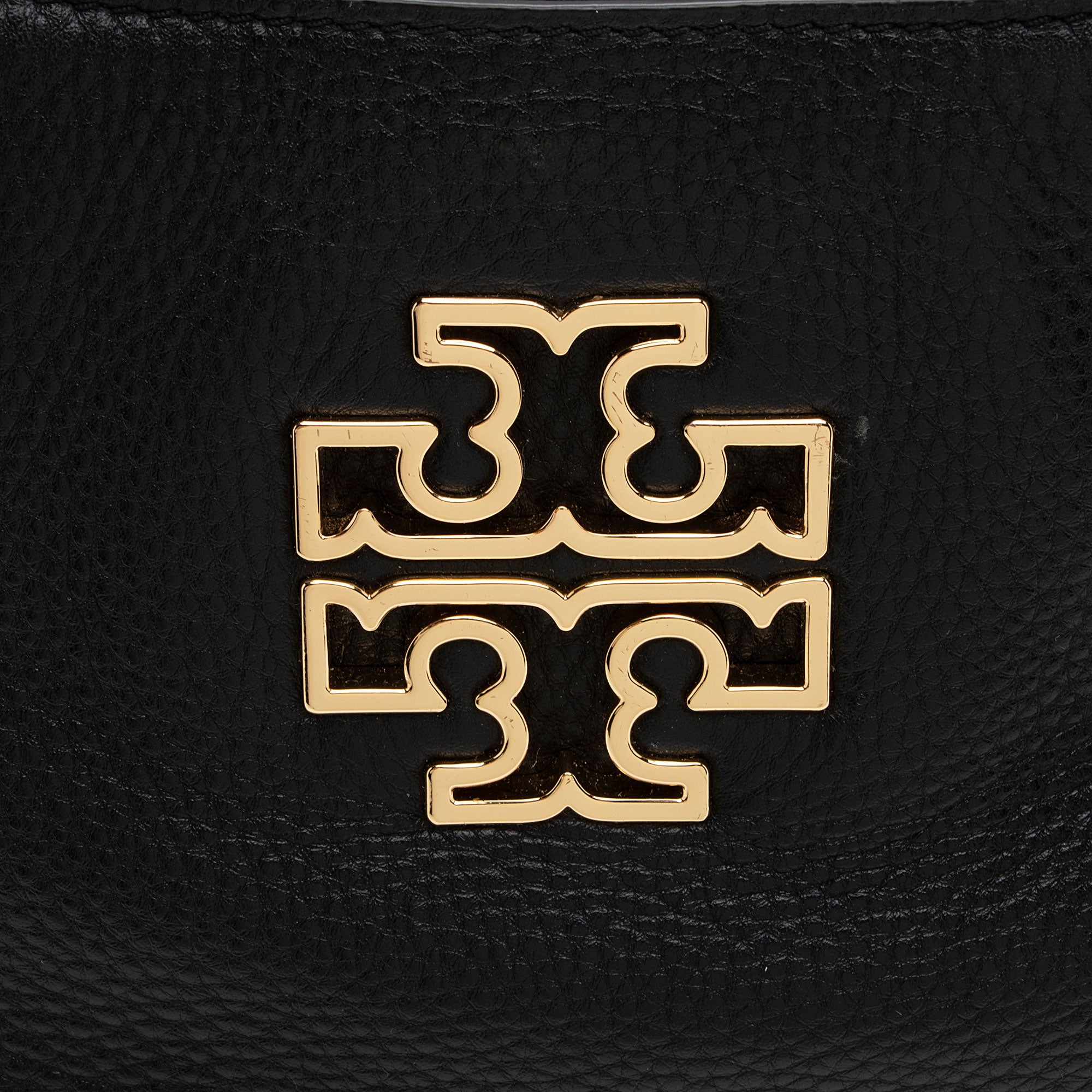 Tory Burch Leather Britten Small Slouchy Tote (SHF-haTJom)