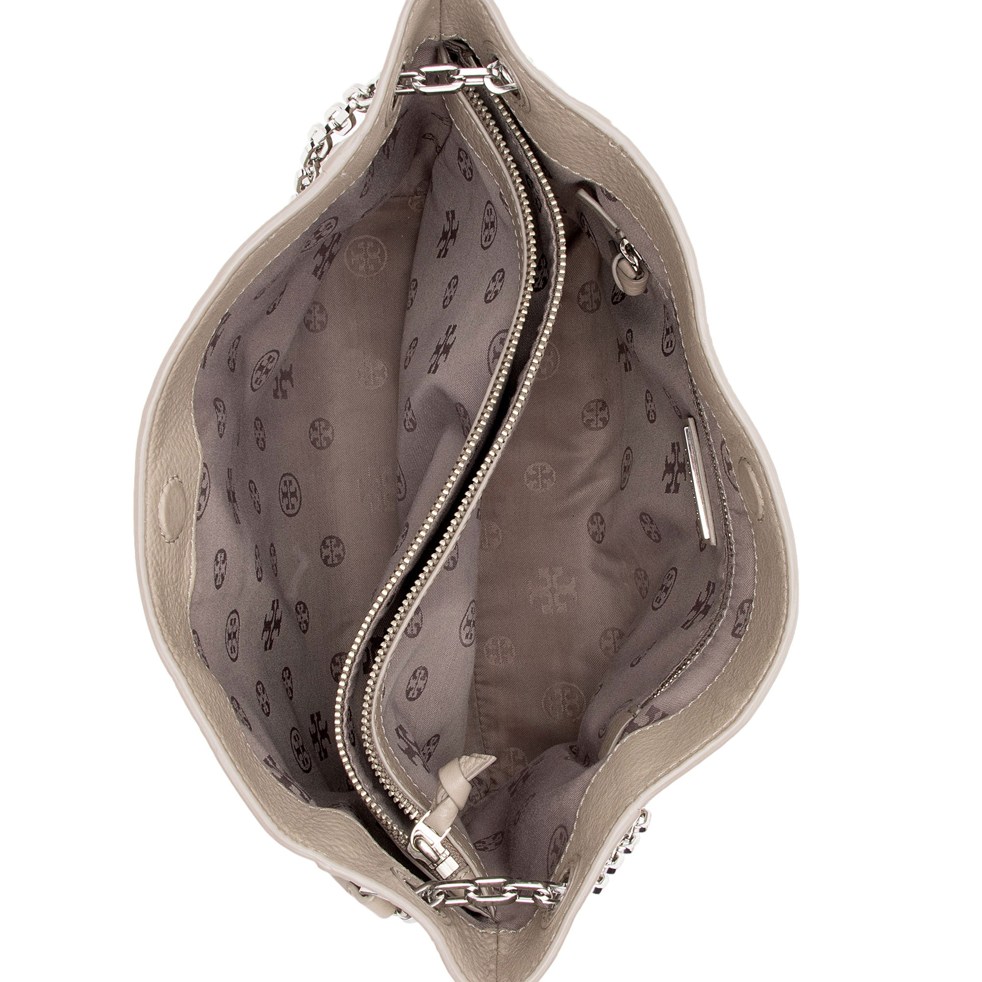 Tory Burch Leather Britten Small Slouchy Tote (SHF-3MLIBU)