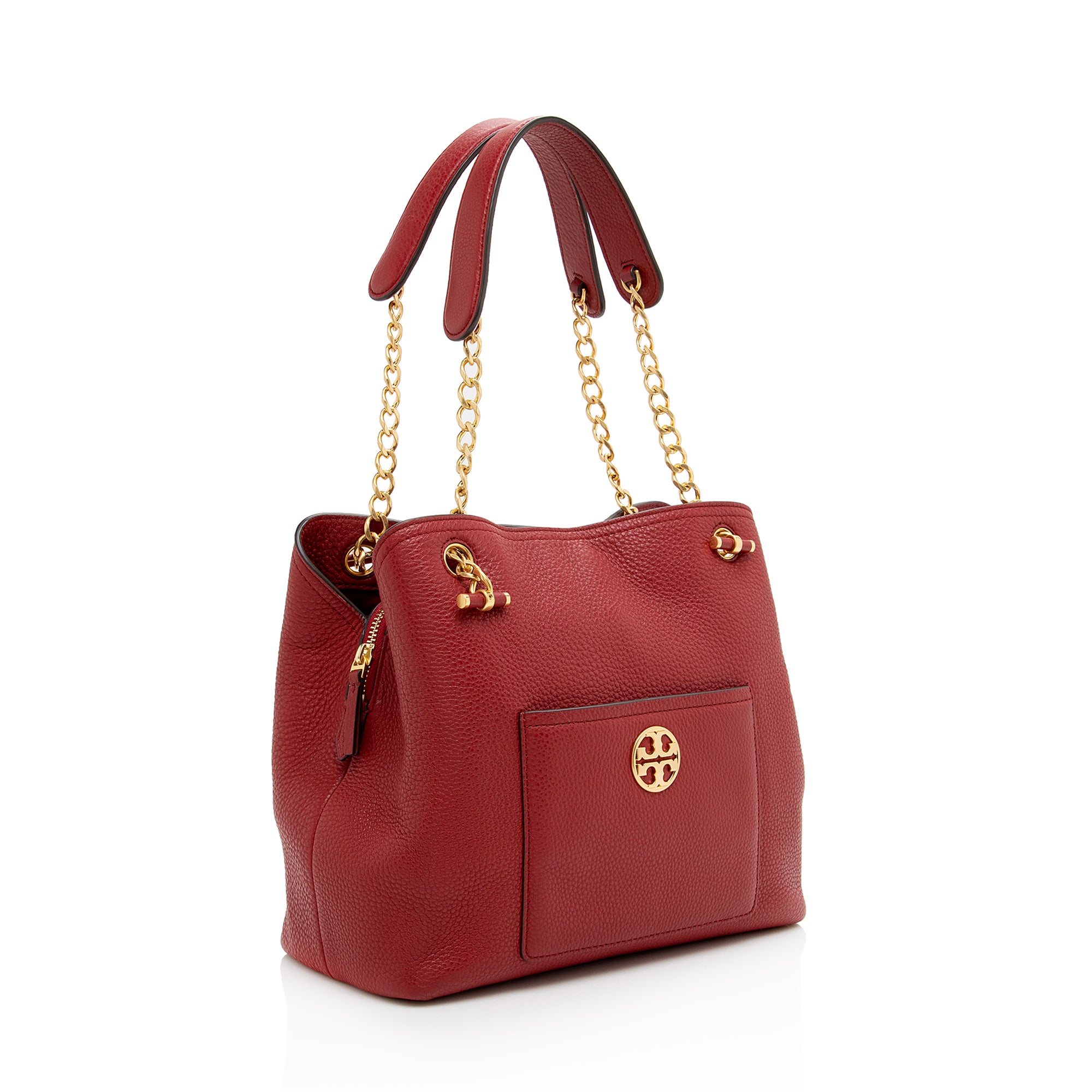 Tory Burch Leather Chelsea Chain Shoulder Bag (SHF-22968)