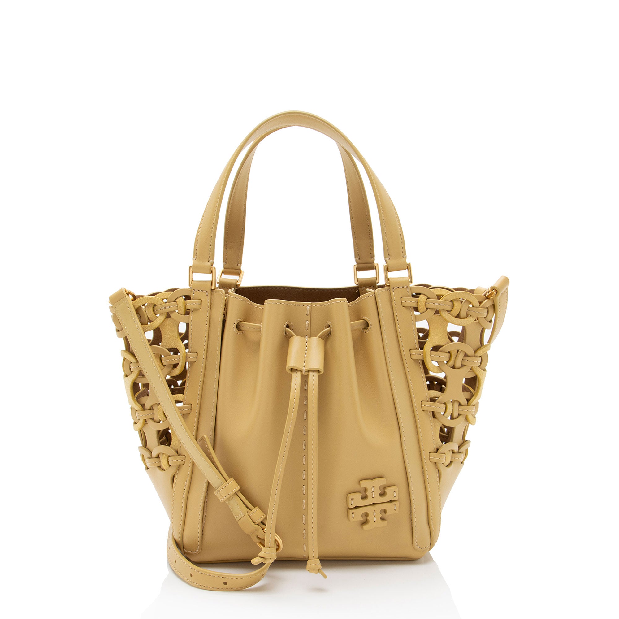 Tory Burch Leather Die Cut McGraw Dragonfly Satchel