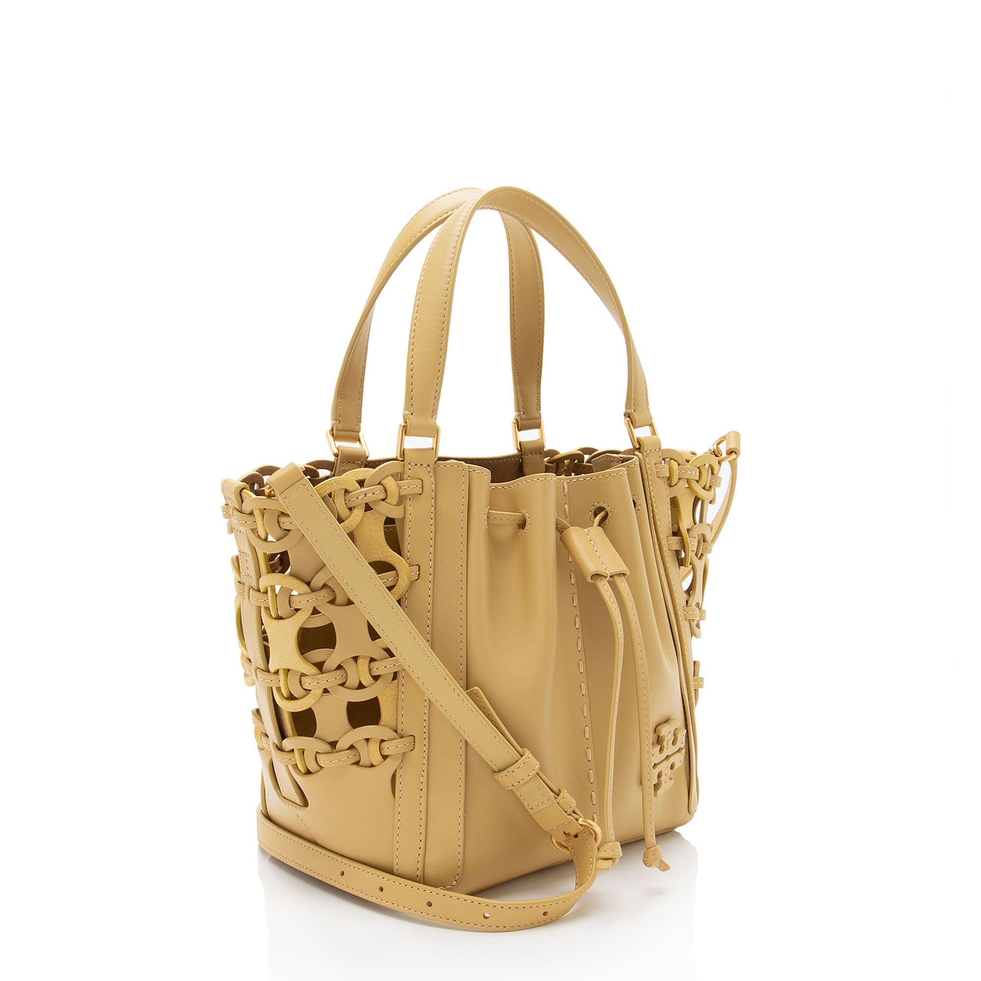 Tory Burch Leather Die Cut McGraw Dragonfly Satchel