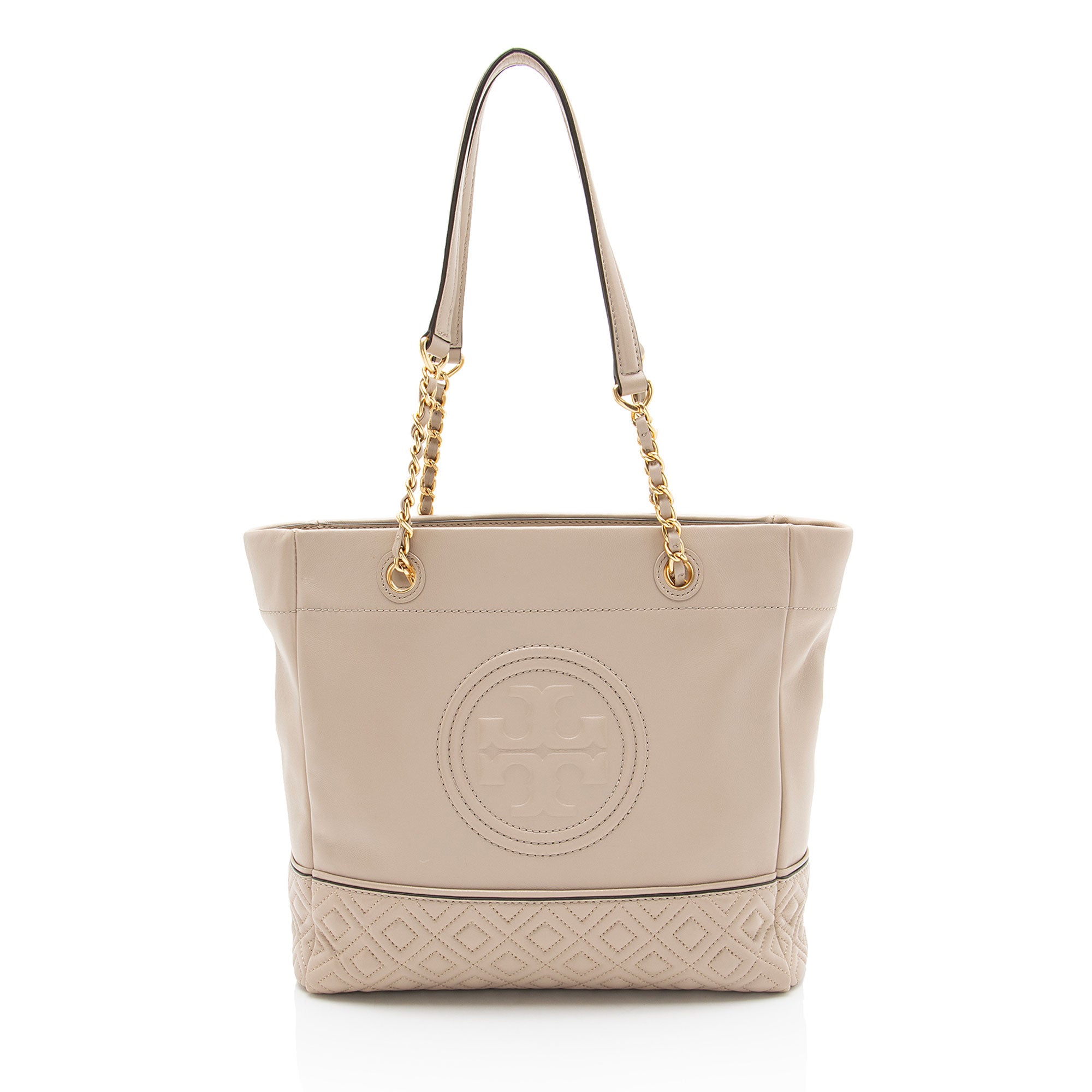Tory Burch Leather Fleming Chain Tote