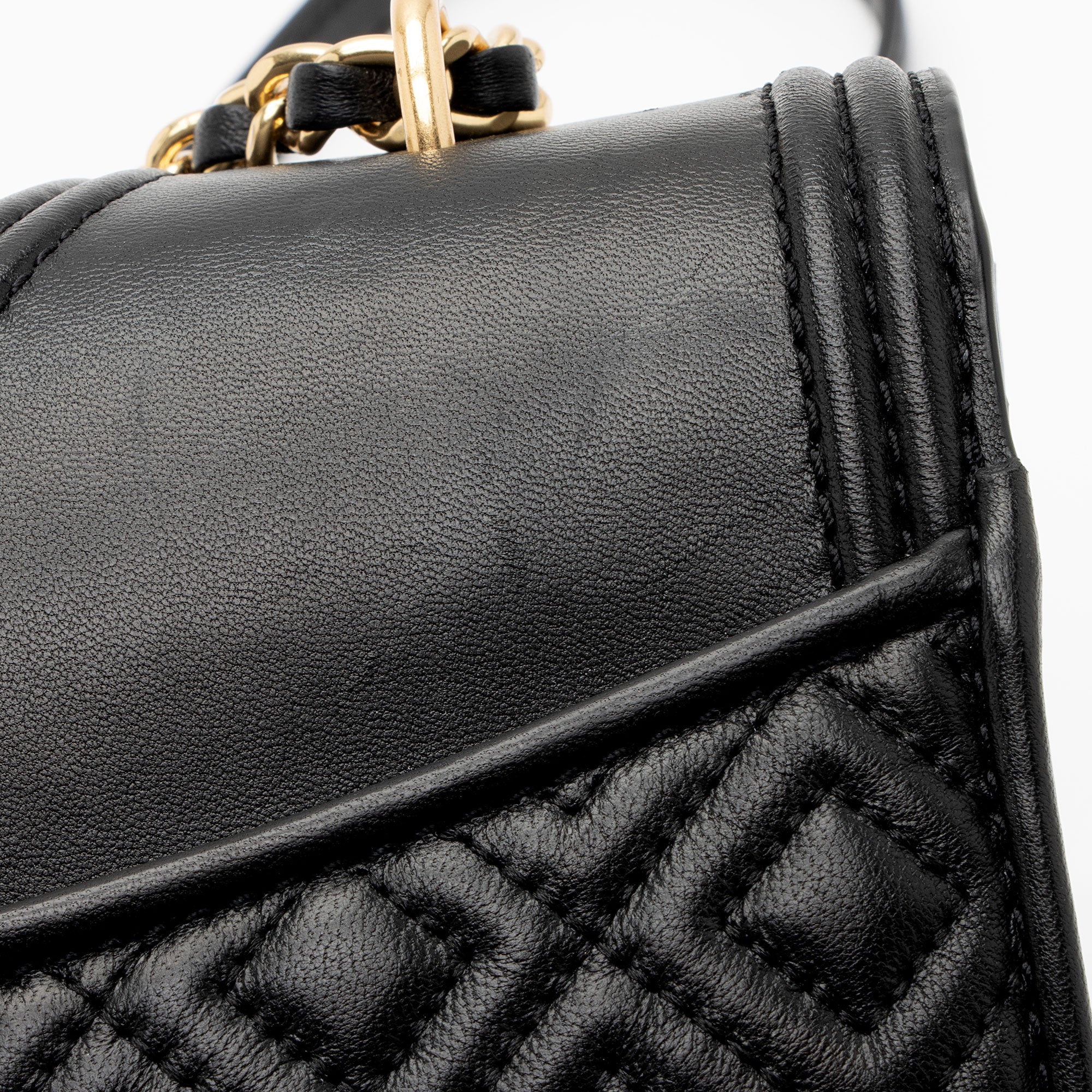 Tory Burch Leather Fleming Convertible Shoulder Bag (SHF-doLek1)