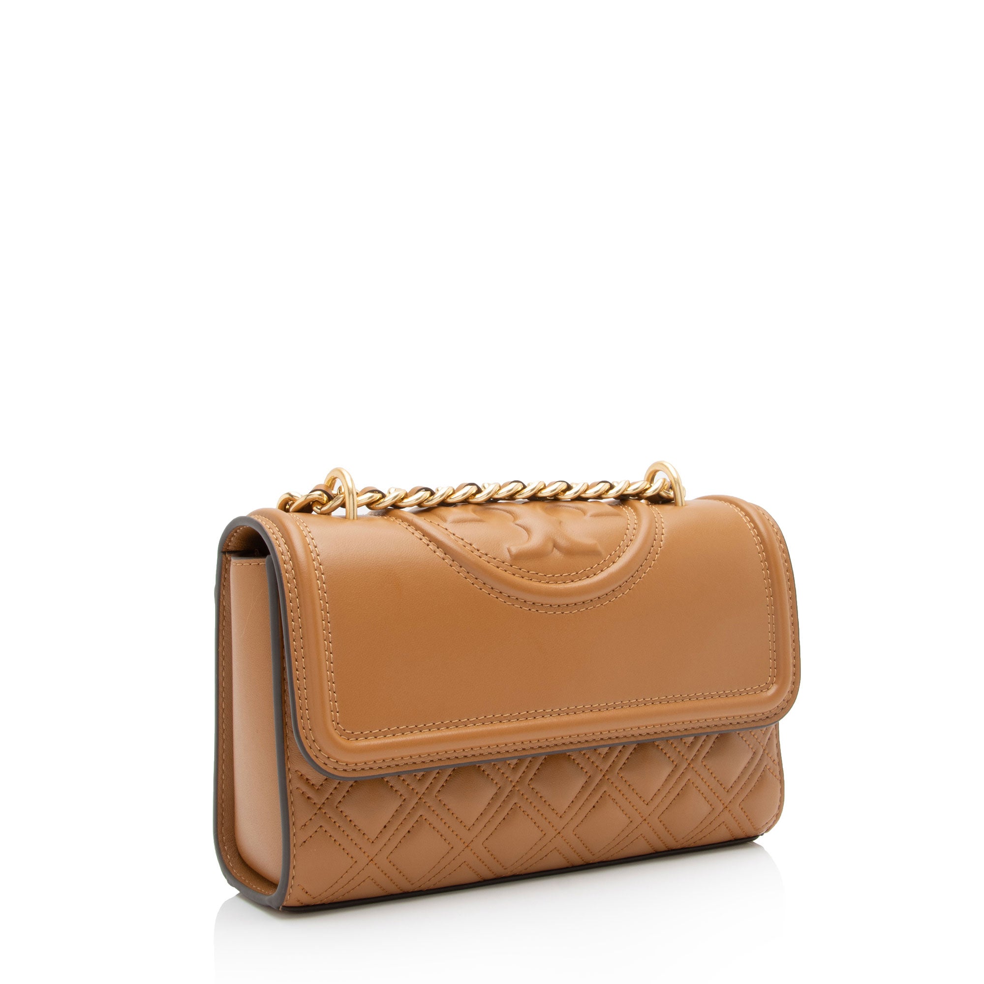 Tory Burch Leather Fleming Convertible Small Shoulder Bag (SHF-c0IL3P)