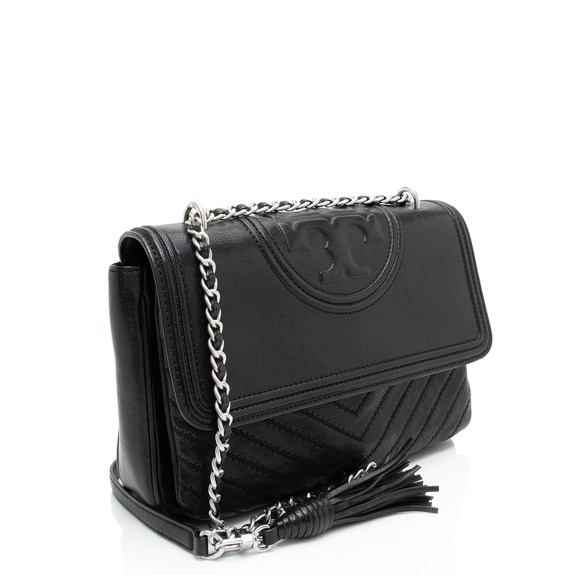 Tory Burch Leather Fleming Shoulder Bag