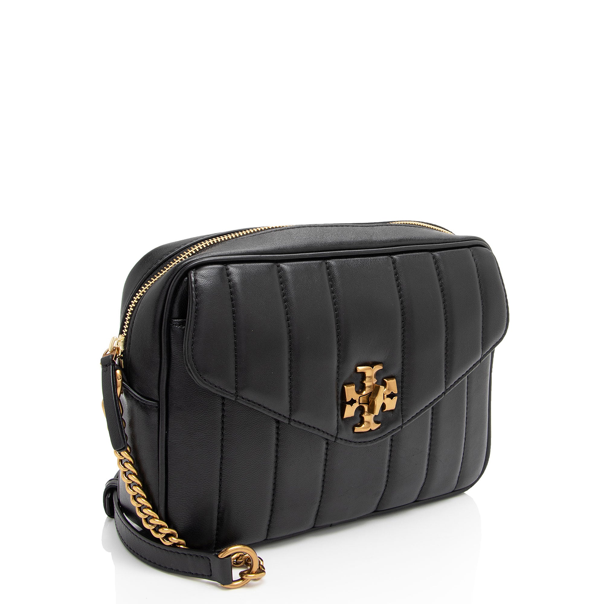 Tory Burch Leather Kira Camera Shoulder Bag (SHF-OUAxAi)