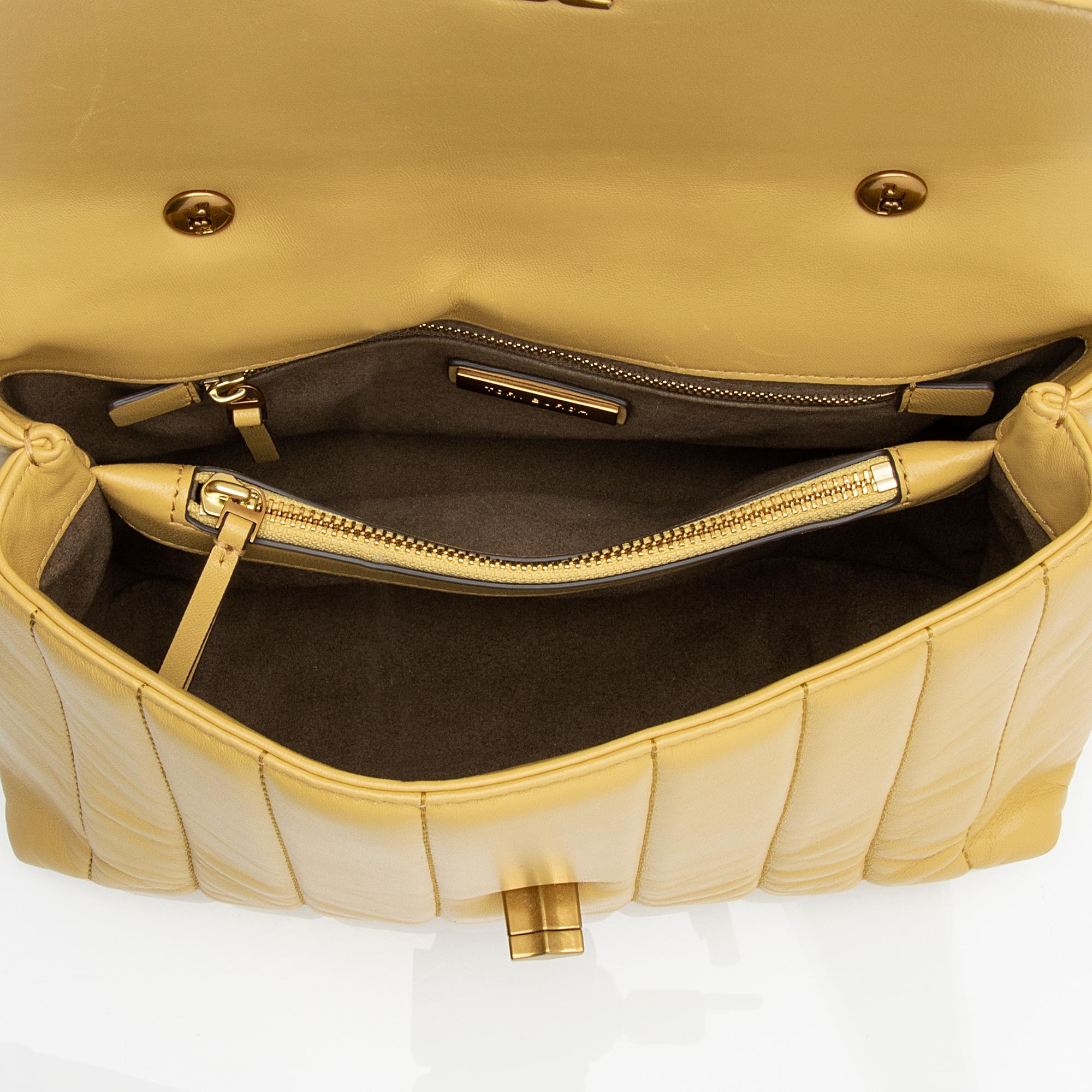 Tory Burch Leather Kira Medium Top Handle Satchel (SHF-23793)