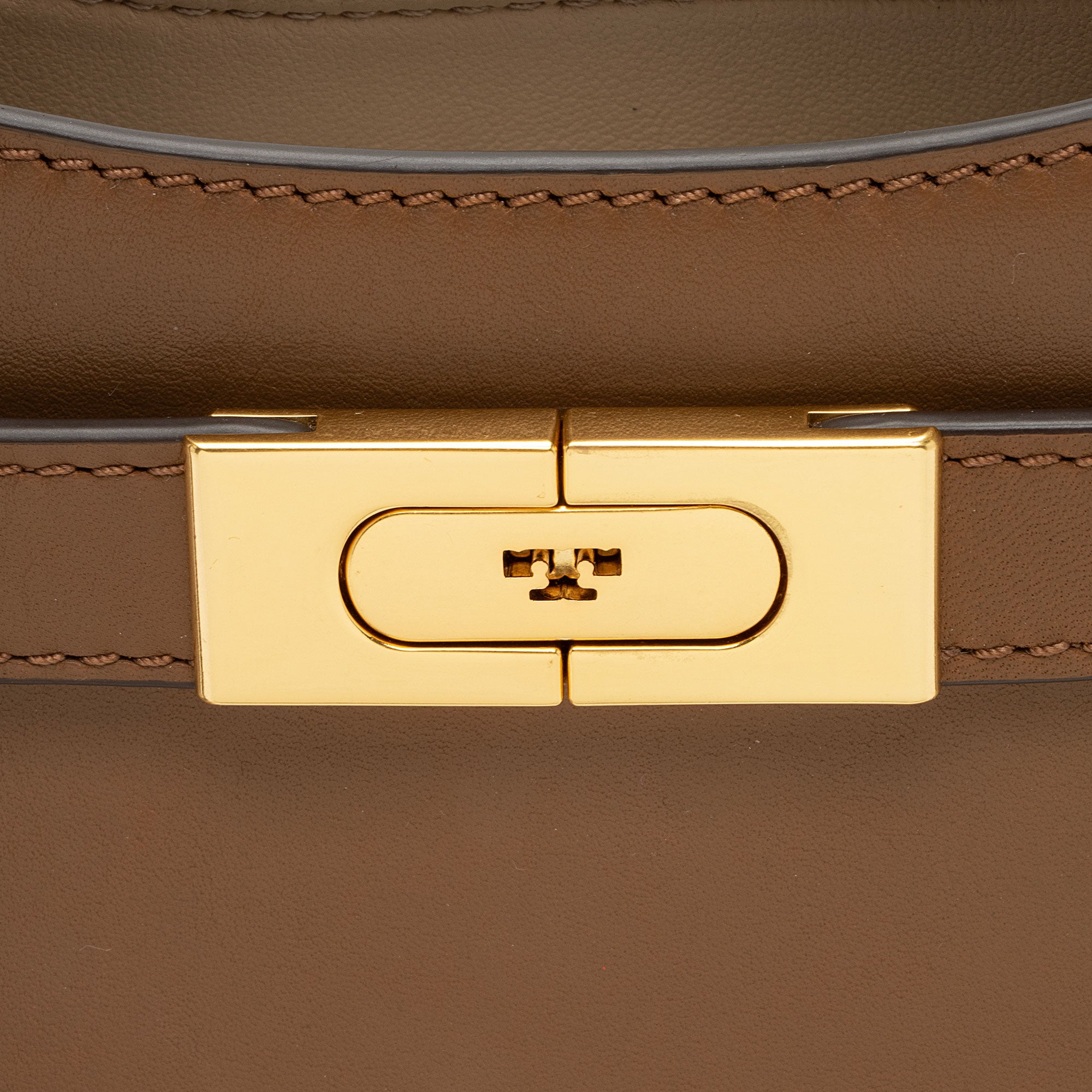 Tory Burch Lee Radziwill Leather Saddle Small Crossbody Bag (SHF-zQ8cYJ)