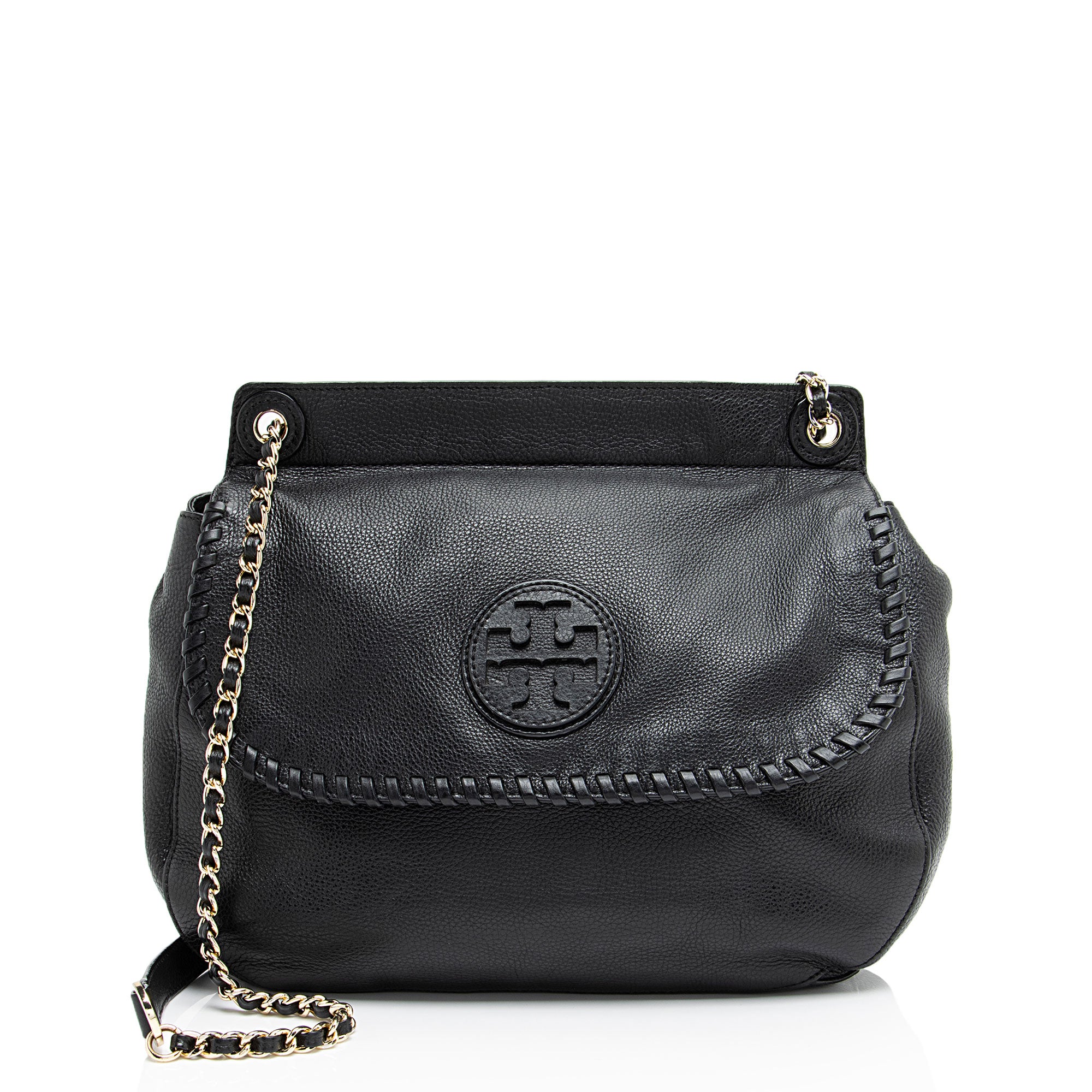 Tory Burch Leather Marion Saddle Bag